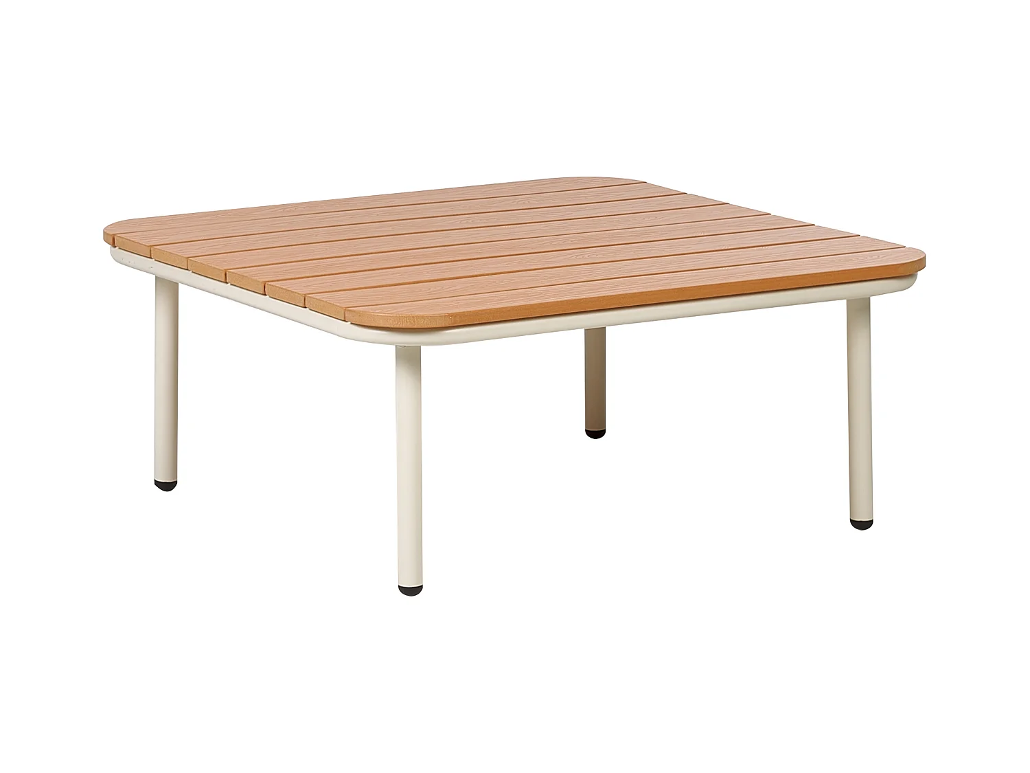 Table basse de jardin SENISE 74 cm 74 cm Métal Marron