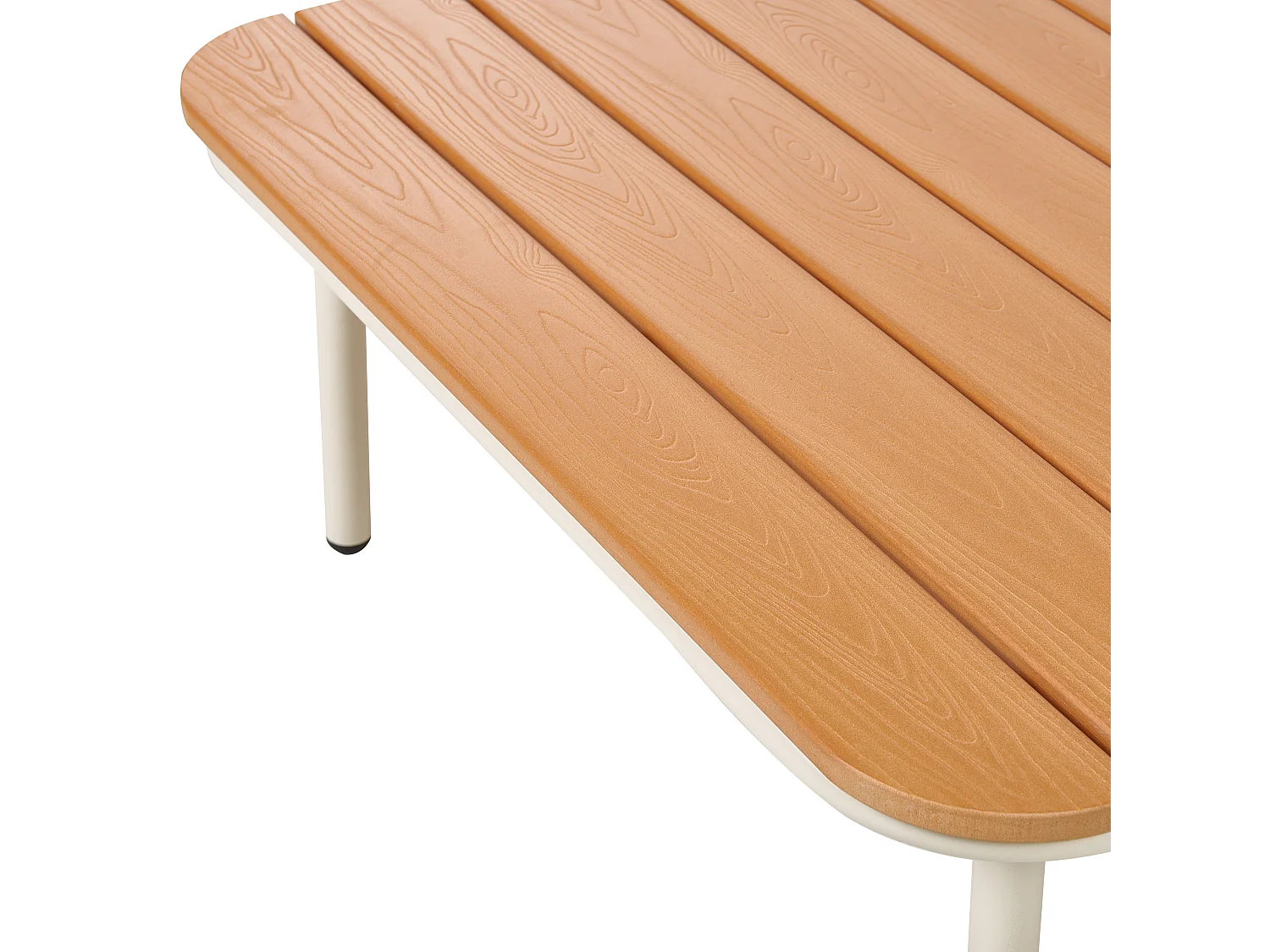 Tavolino da giardino SENISE 74 cm 74 cm Metallo Marrone