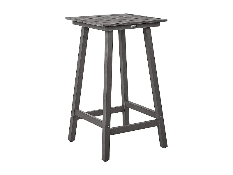 Mesa de bar de jardim ADIRONDACK 60 cm 59 cm Material sintético Cinzento escuro