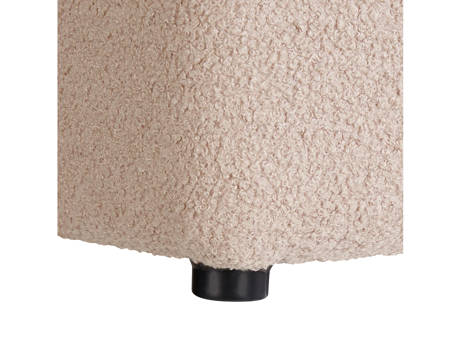 Pouf KANSAS Bouclé Beige