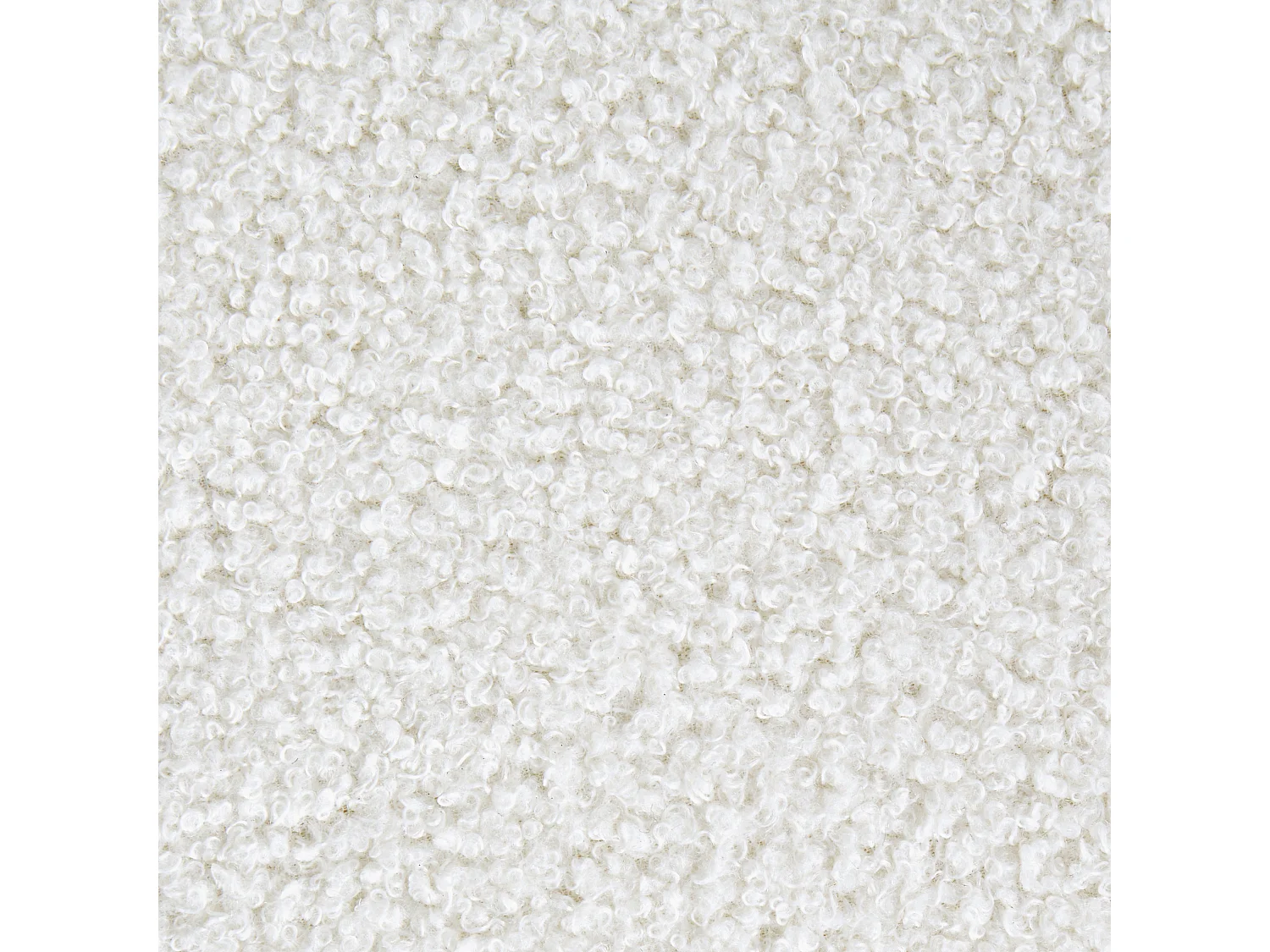 Poef KANSAS Bouclé Wit 38 cm 38 cm 39 cm