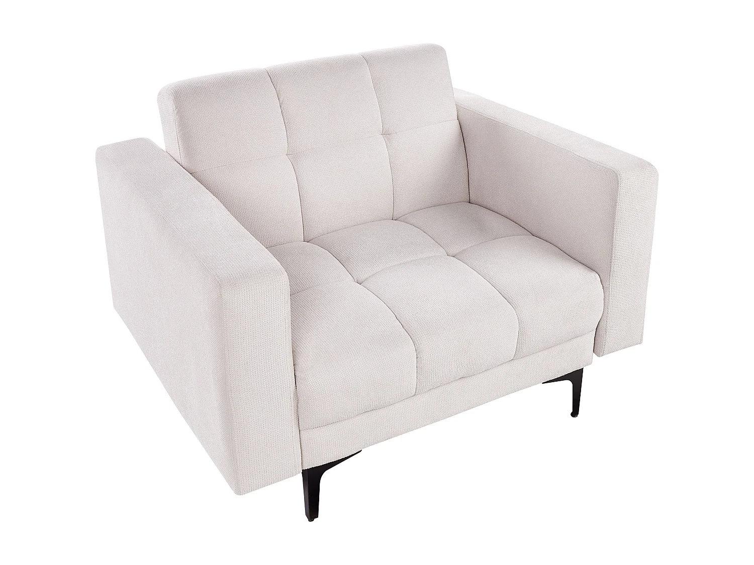 Fauteuil ALNES Tissu Blanc cassé