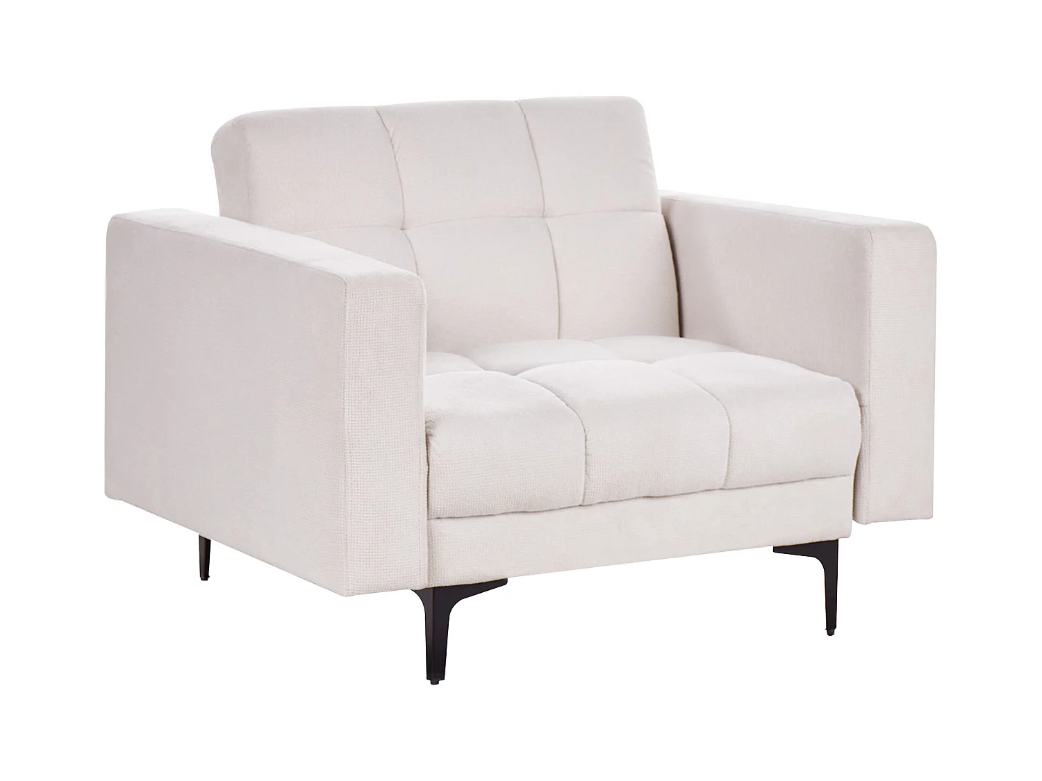 Fauteuil ALNES Tissu Blanc cassé