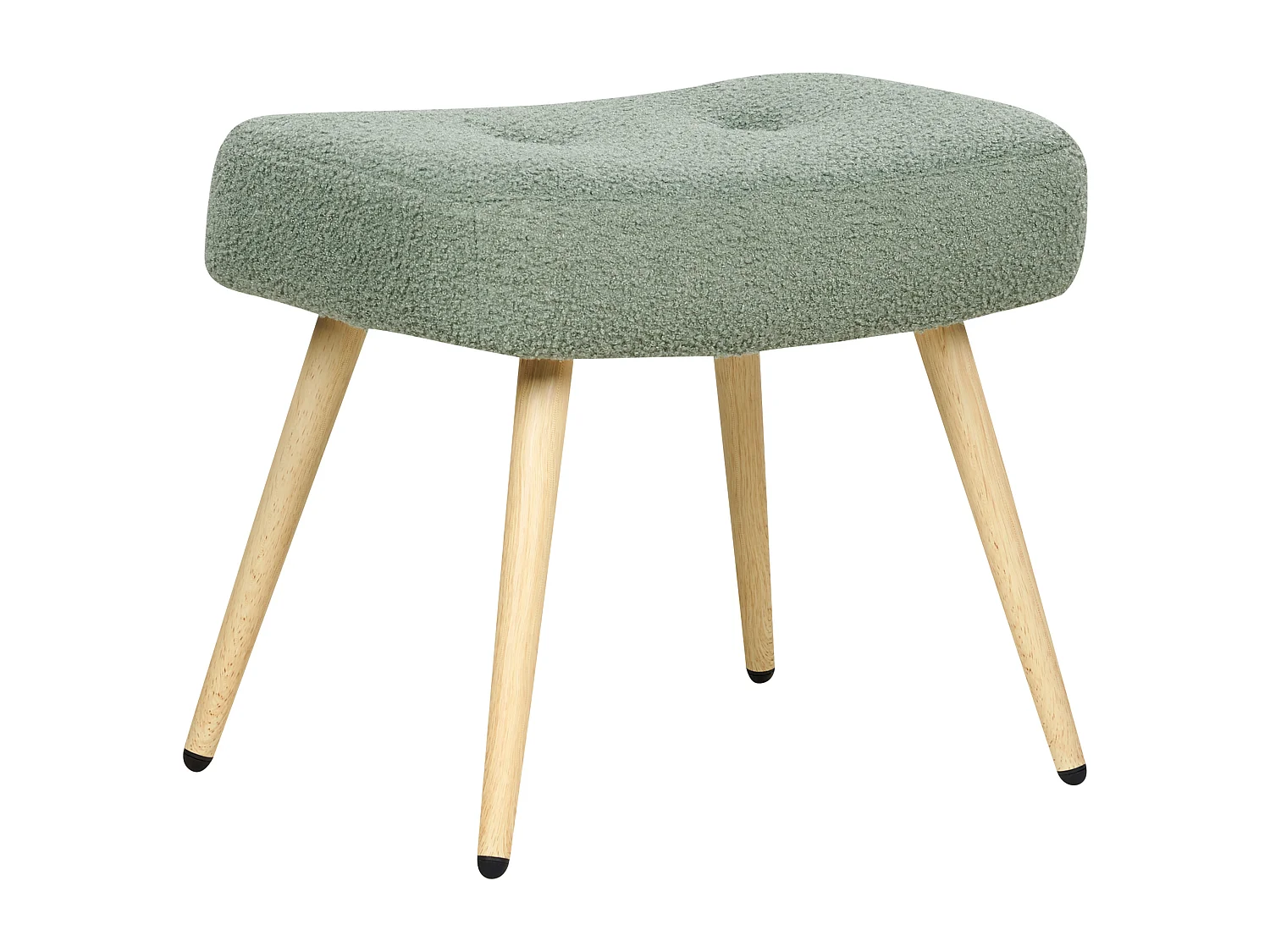 Fauteuil à oreilles VEJLE Bouclé Vert clair