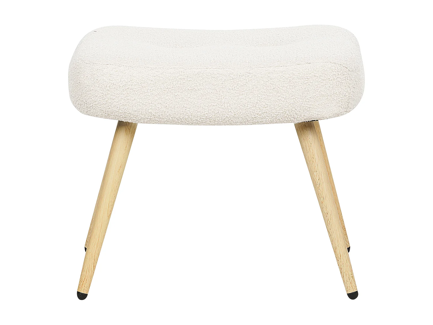 Fauteuil à oreilles VEJLE Bouclé Blanc cassé