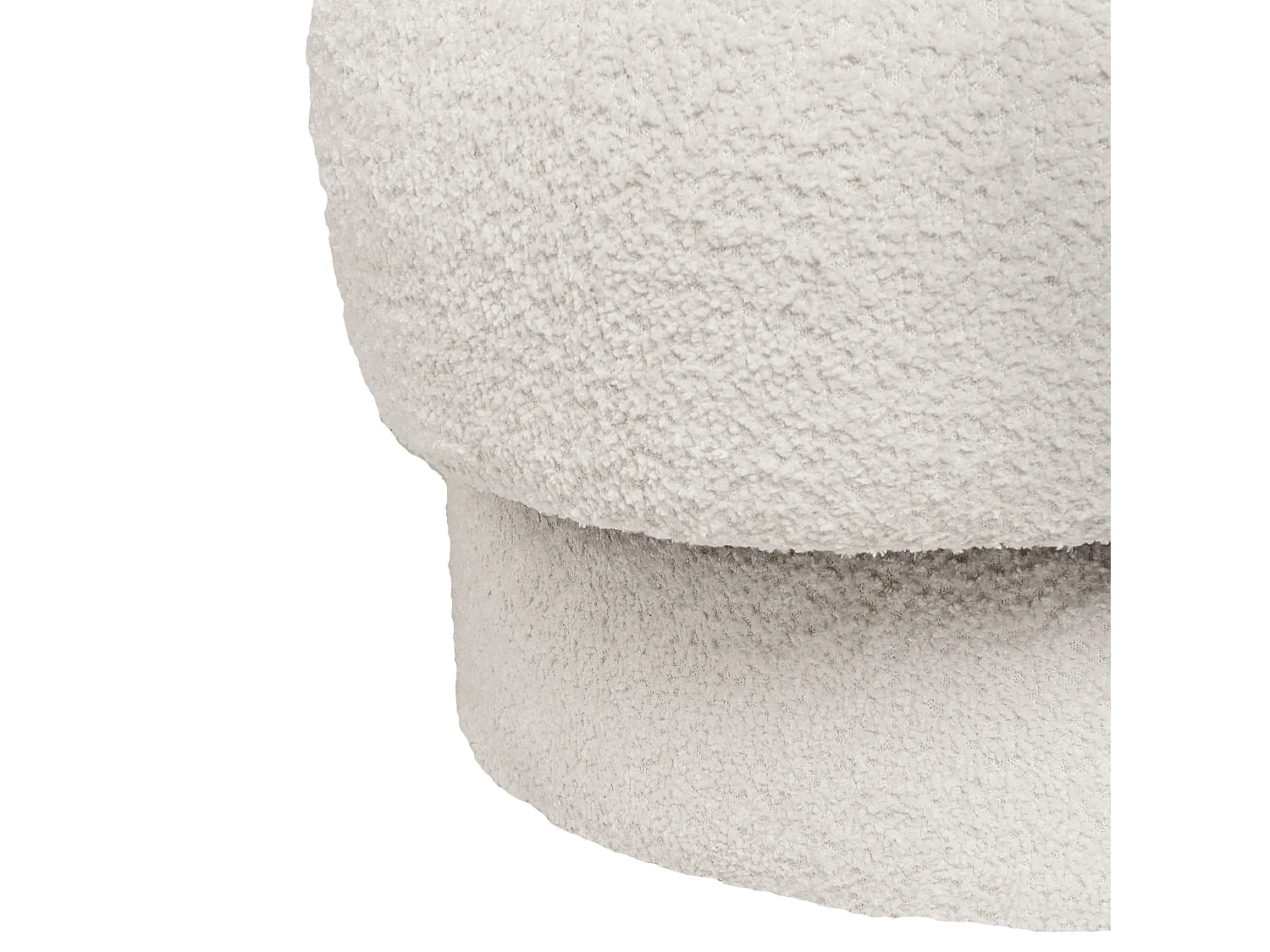 Fotel obrotowy AYLO Boucle Złamana biel