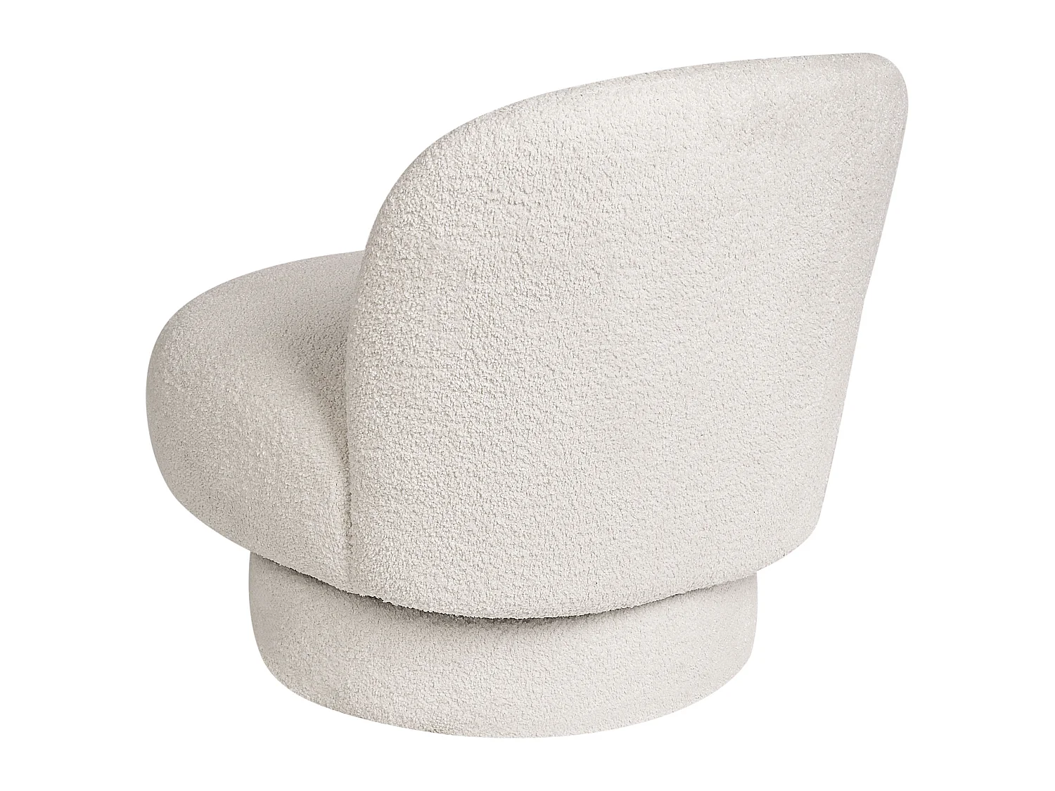 Swivel Armchair AYLO Boucle Off-White