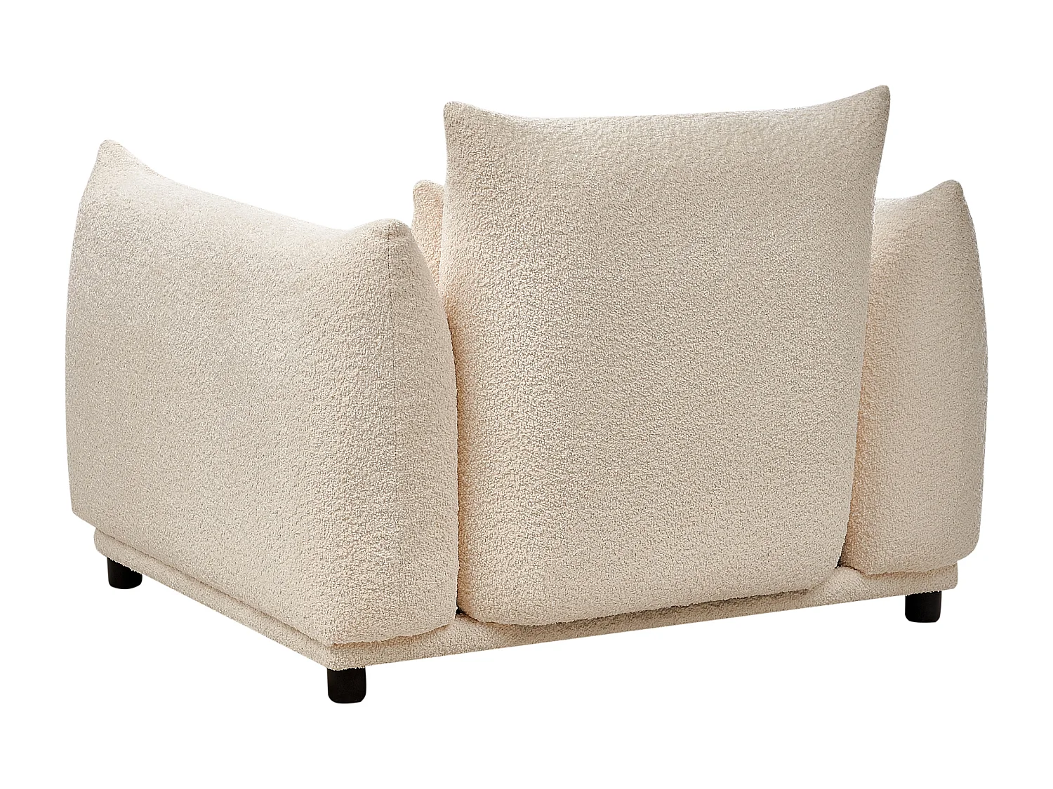 Fauteuil JAMSA Bouclé Gebroken wit