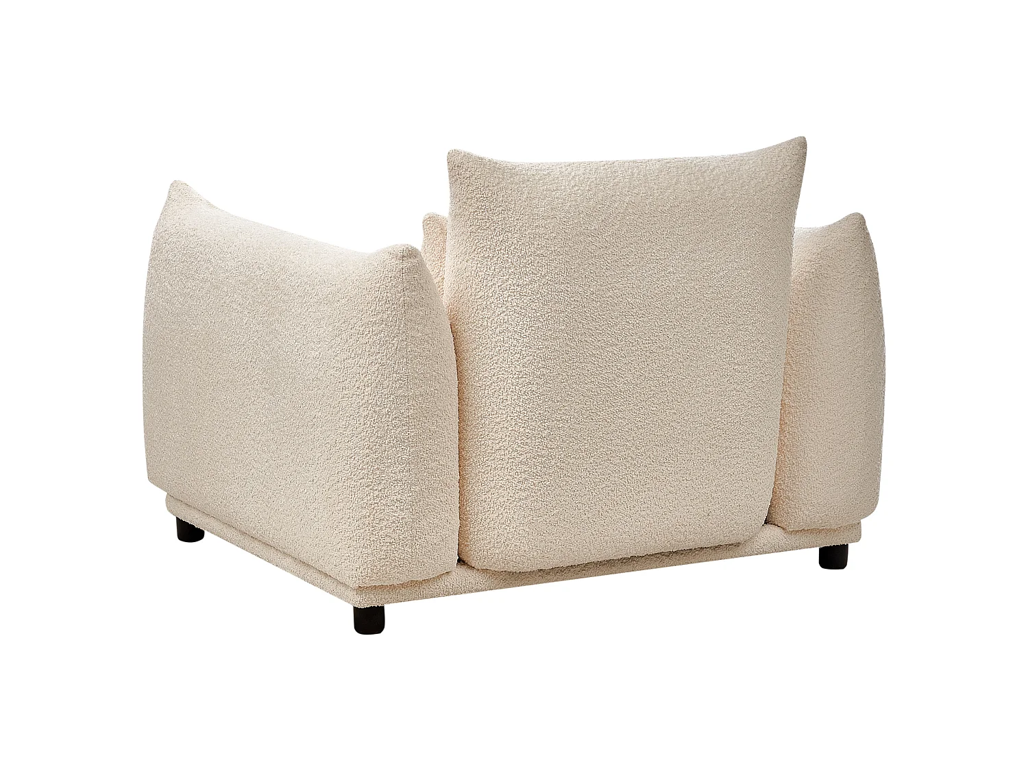 Fauteuil JAMSA Bouclé Blanc cassé