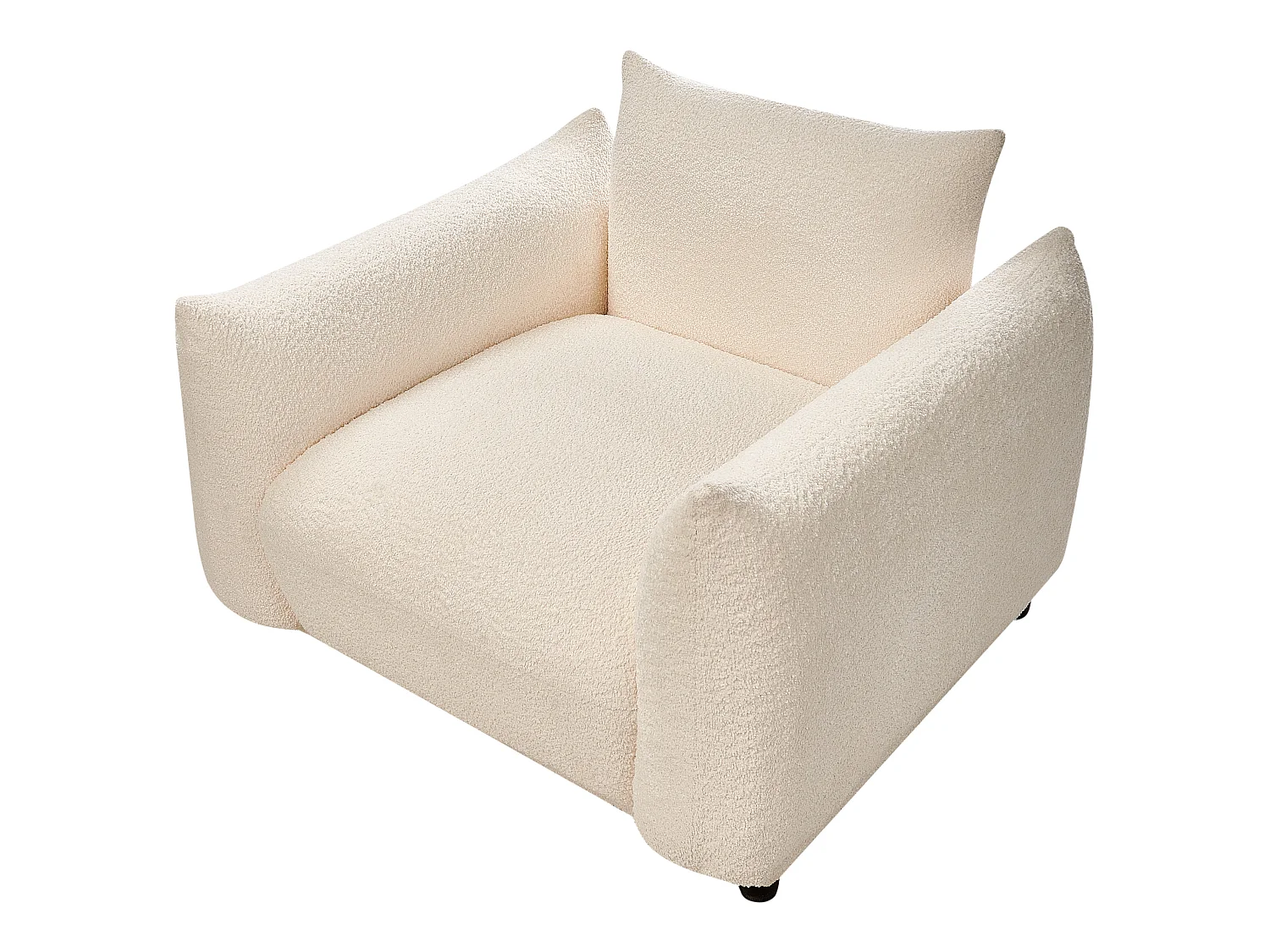 Sessel JAMSA Bouclé Cremeweiss
