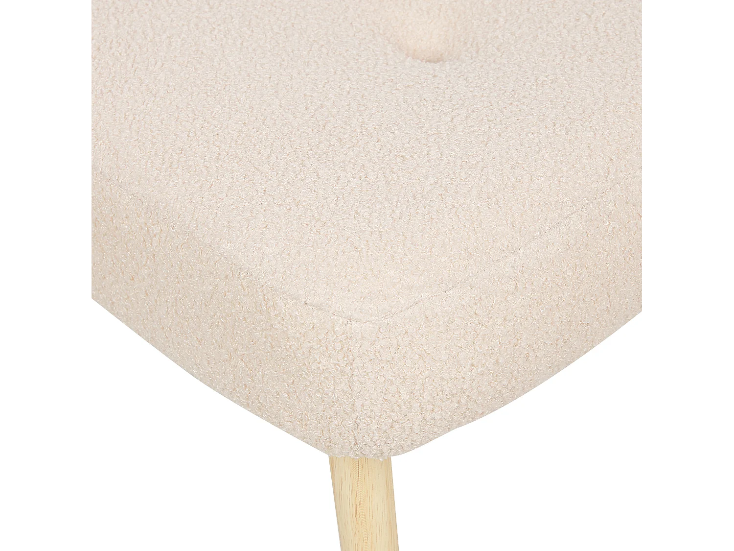 Poltrona com braços VEJLE Bouclé Creme