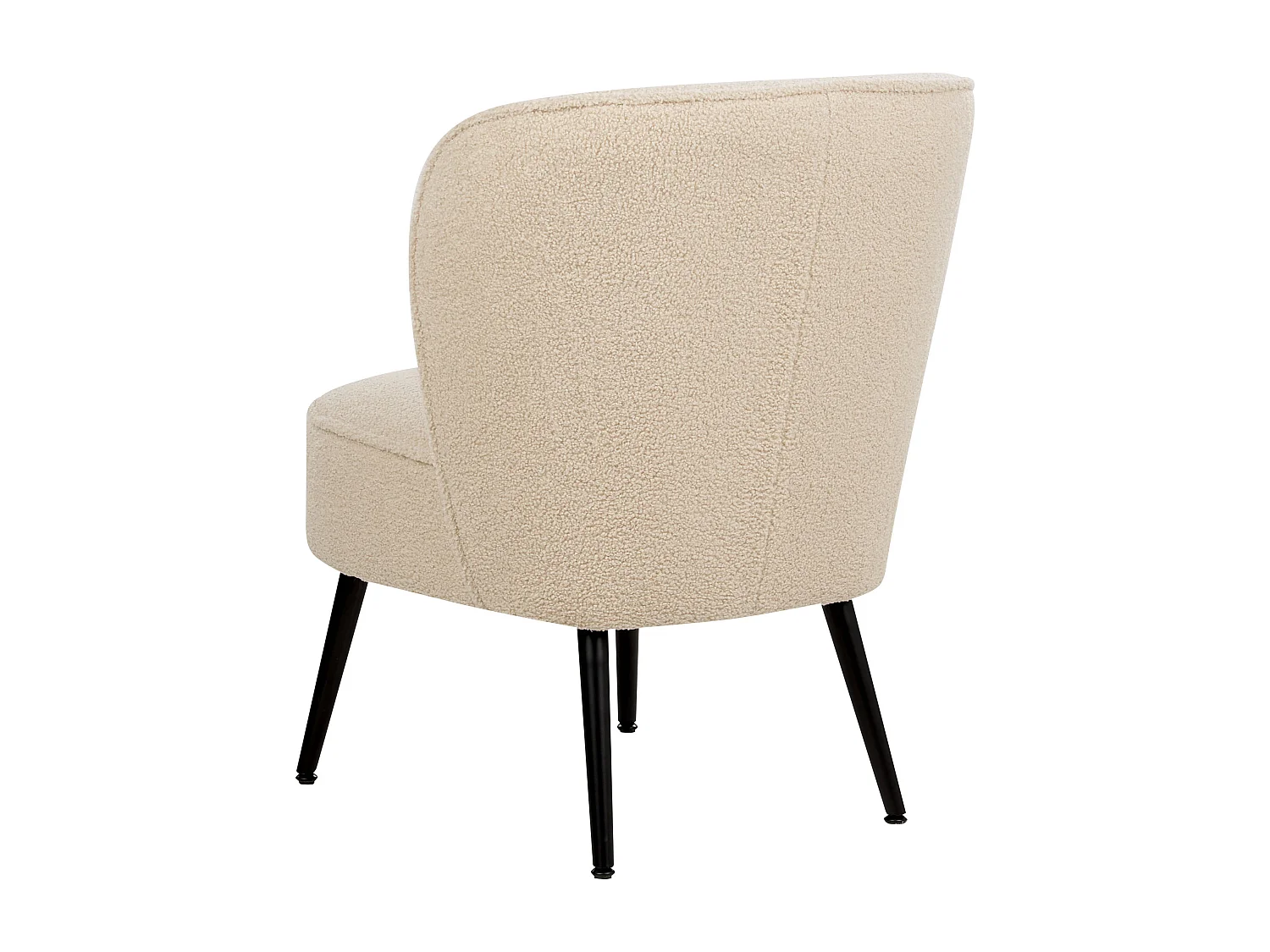 Fauteuil VOSS Bouclé Lichtbeige