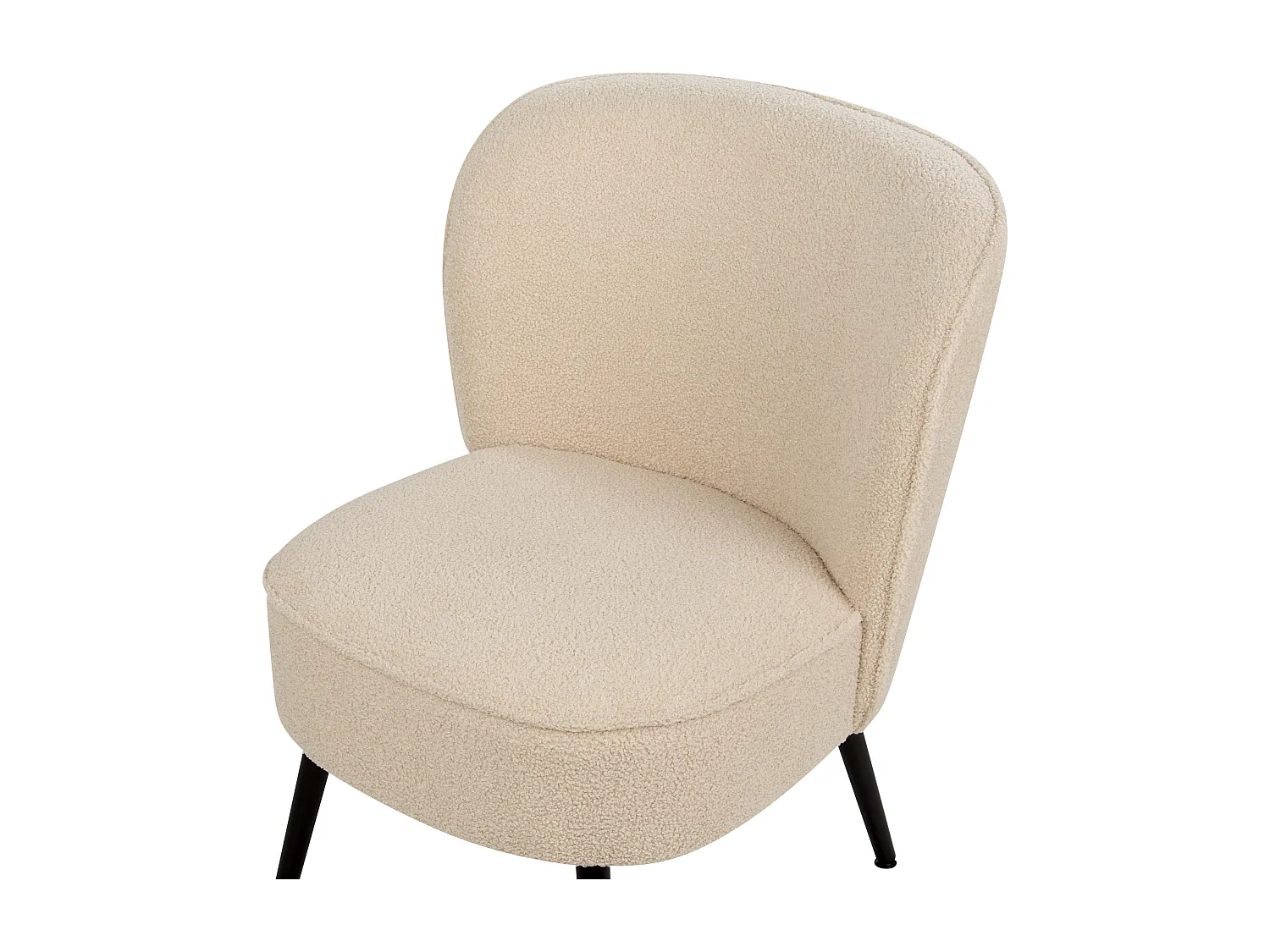 Fauteuil VOSS Bouclé Lichtbeige
