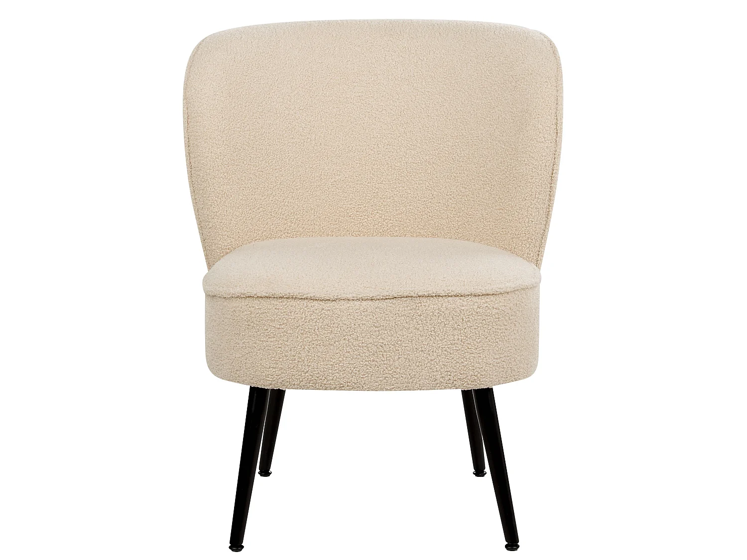 Fauteuil VOSS Bouclé Beige clair