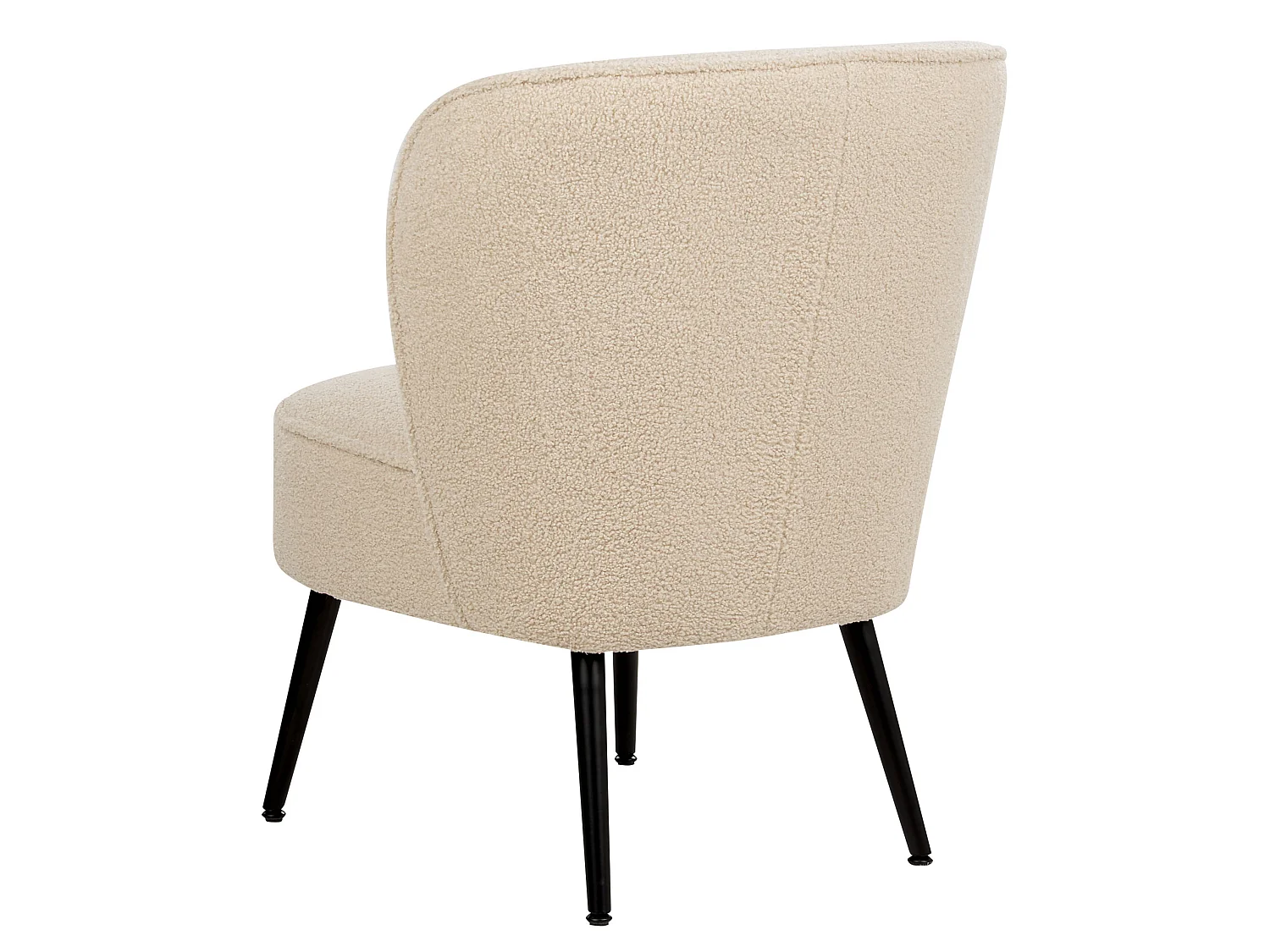 Fauteuil VOSS Bouclé Beige clair