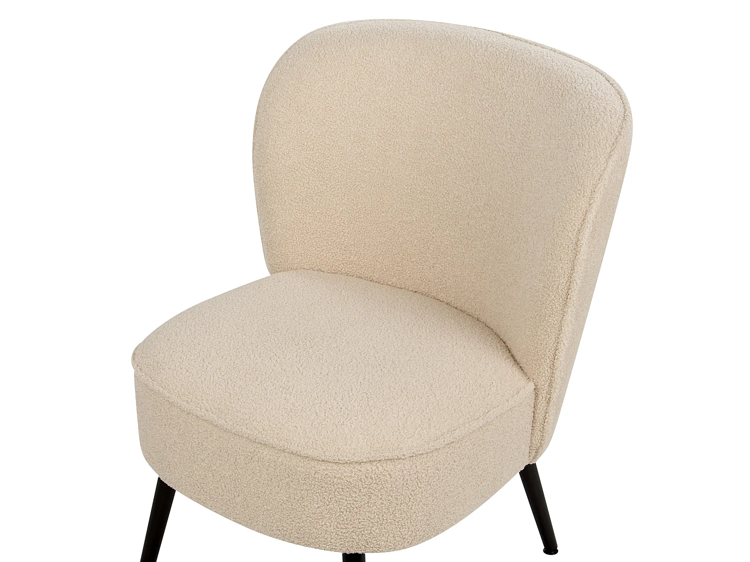 Fauteuil VOSS Bouclé Beige clair