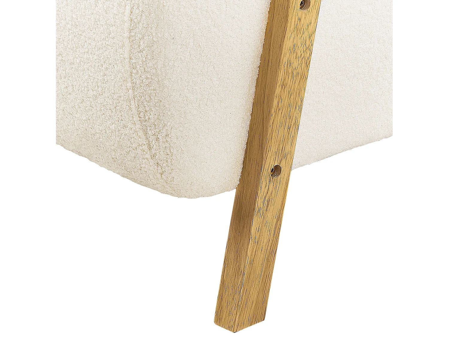 Fauteuil LESJA Bouclé Beige clair