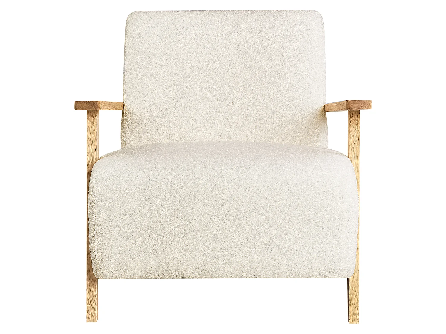 Fauteuil LESJA Bouclé Beige clair