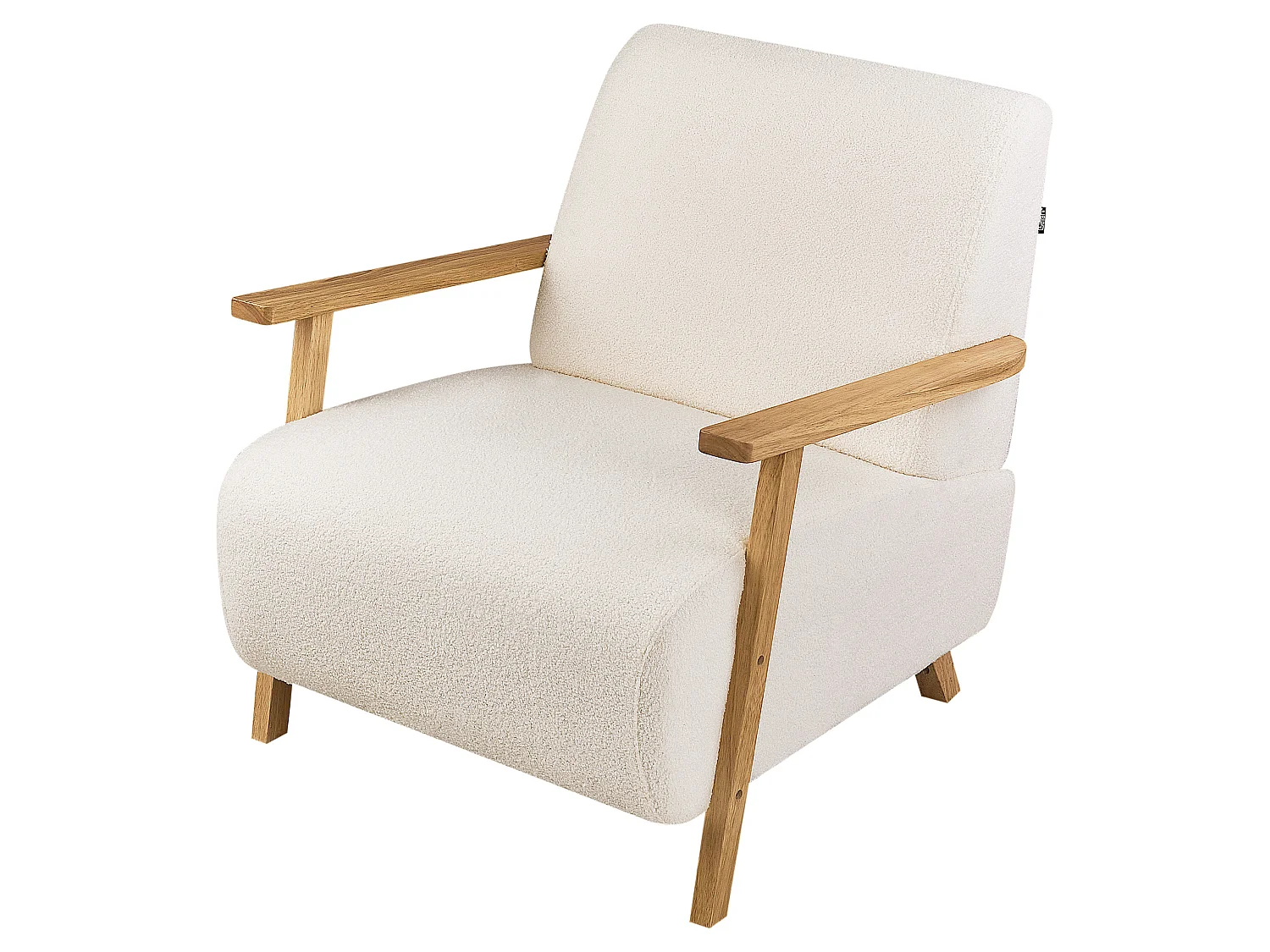 Fauteuil LESJA Bouclé Beige clair