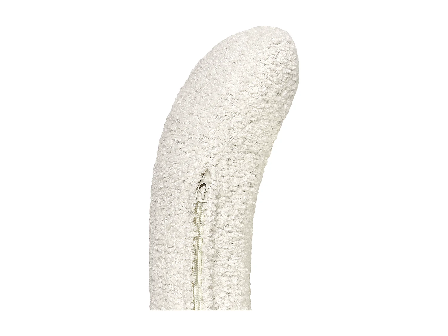 Fauteuil MAKELA Bouclé Blanc cassé