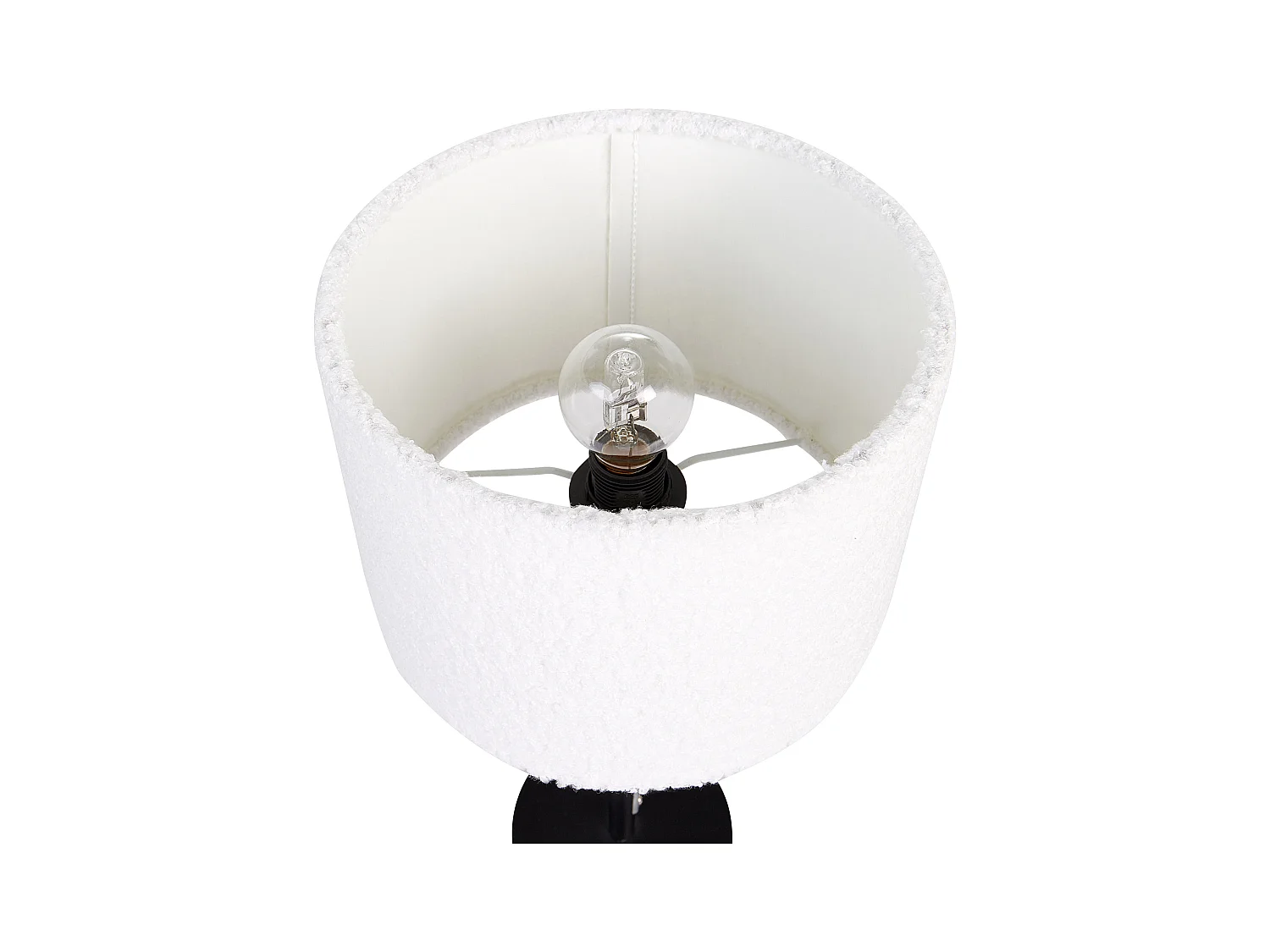 Lampe à poser VINAZCO Bouclé Blanc