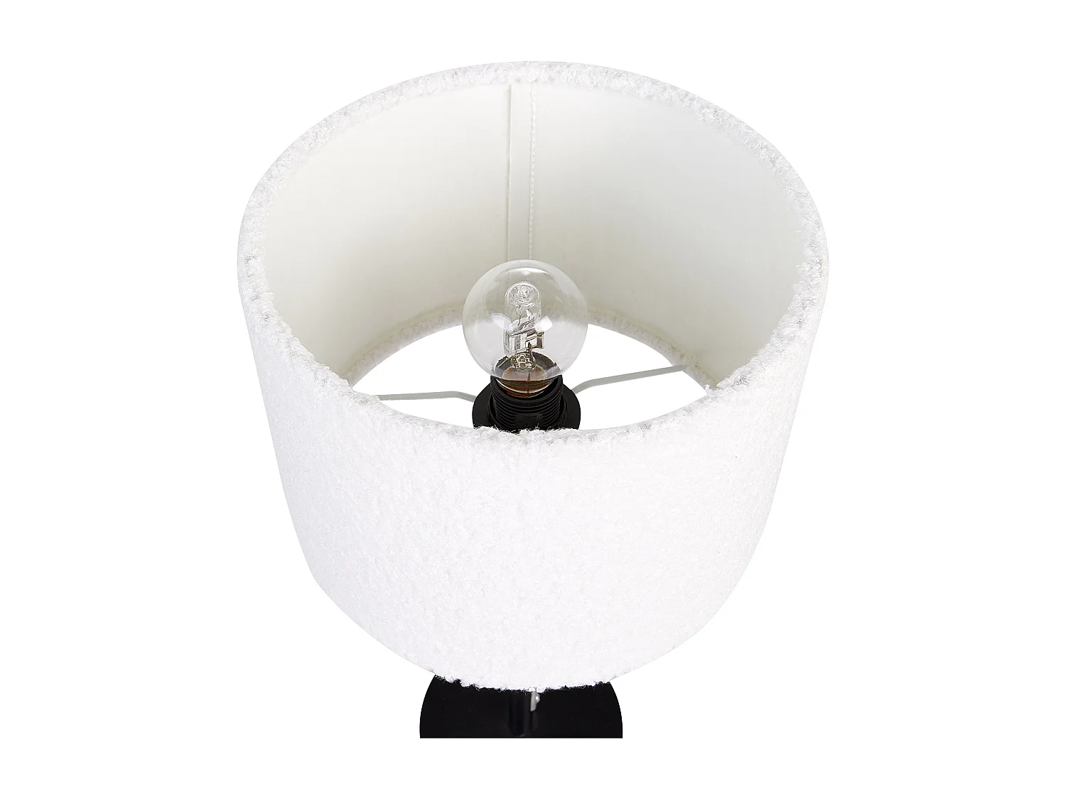 Lampe à poser VINAZCO Bouclé Blanc