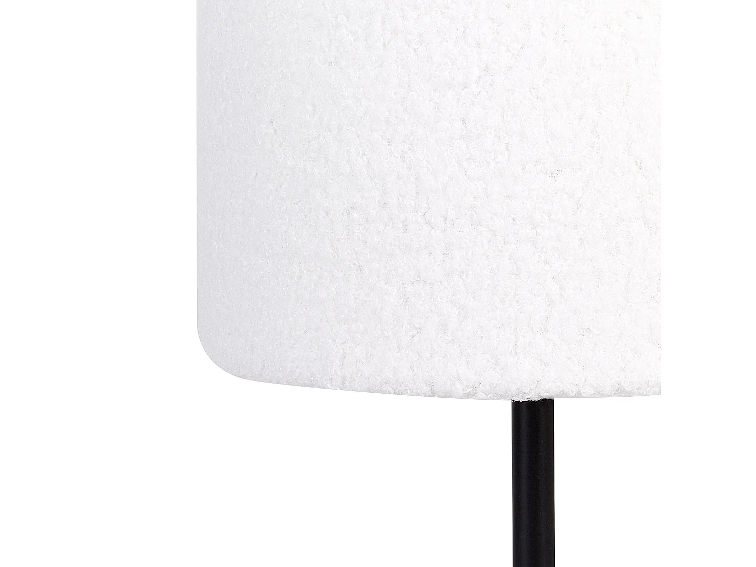 Lampada da tavolo VINAZCO Bouclé Bianco