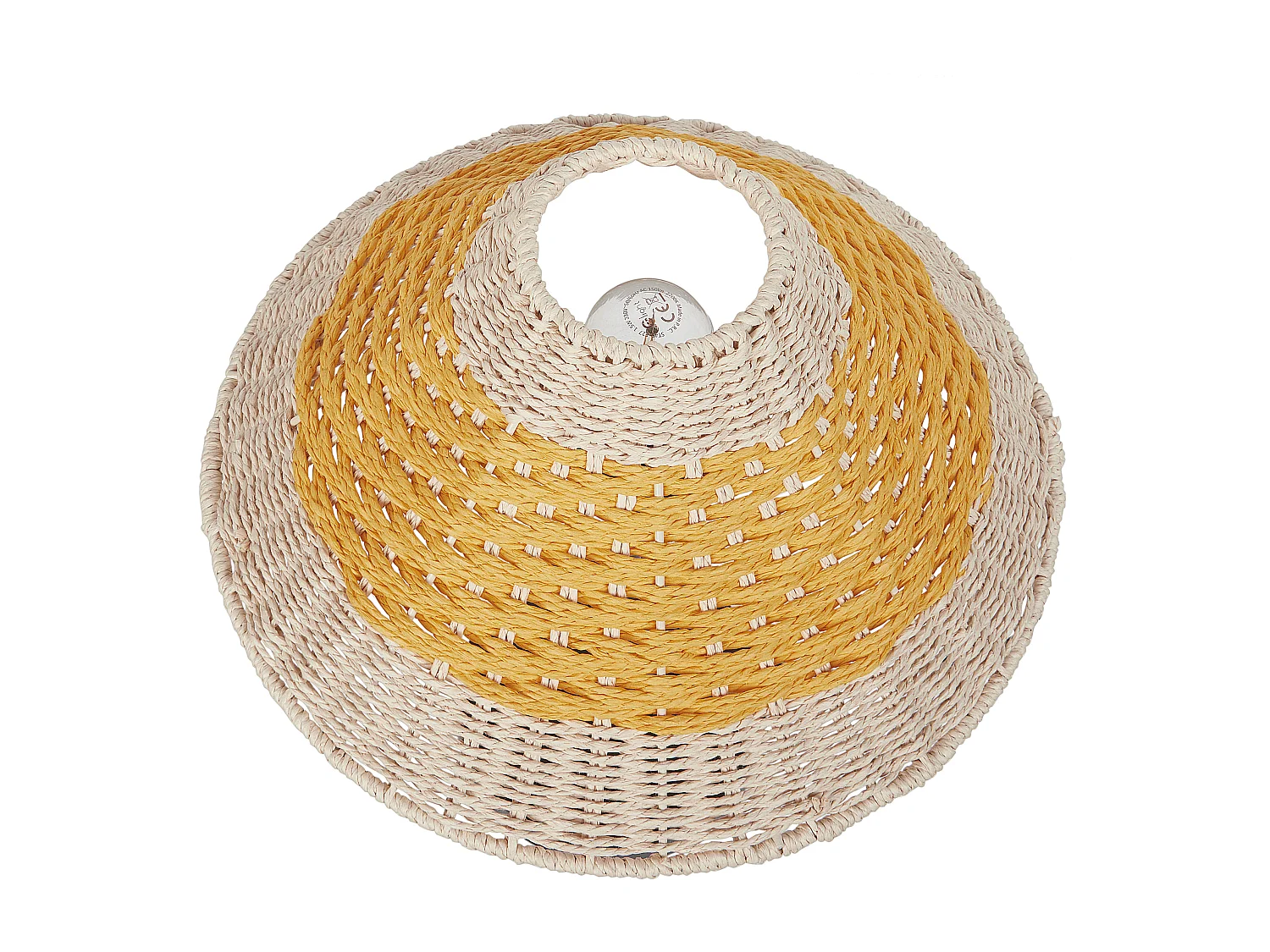 Tafellamp MOMBA Papier touw Geel