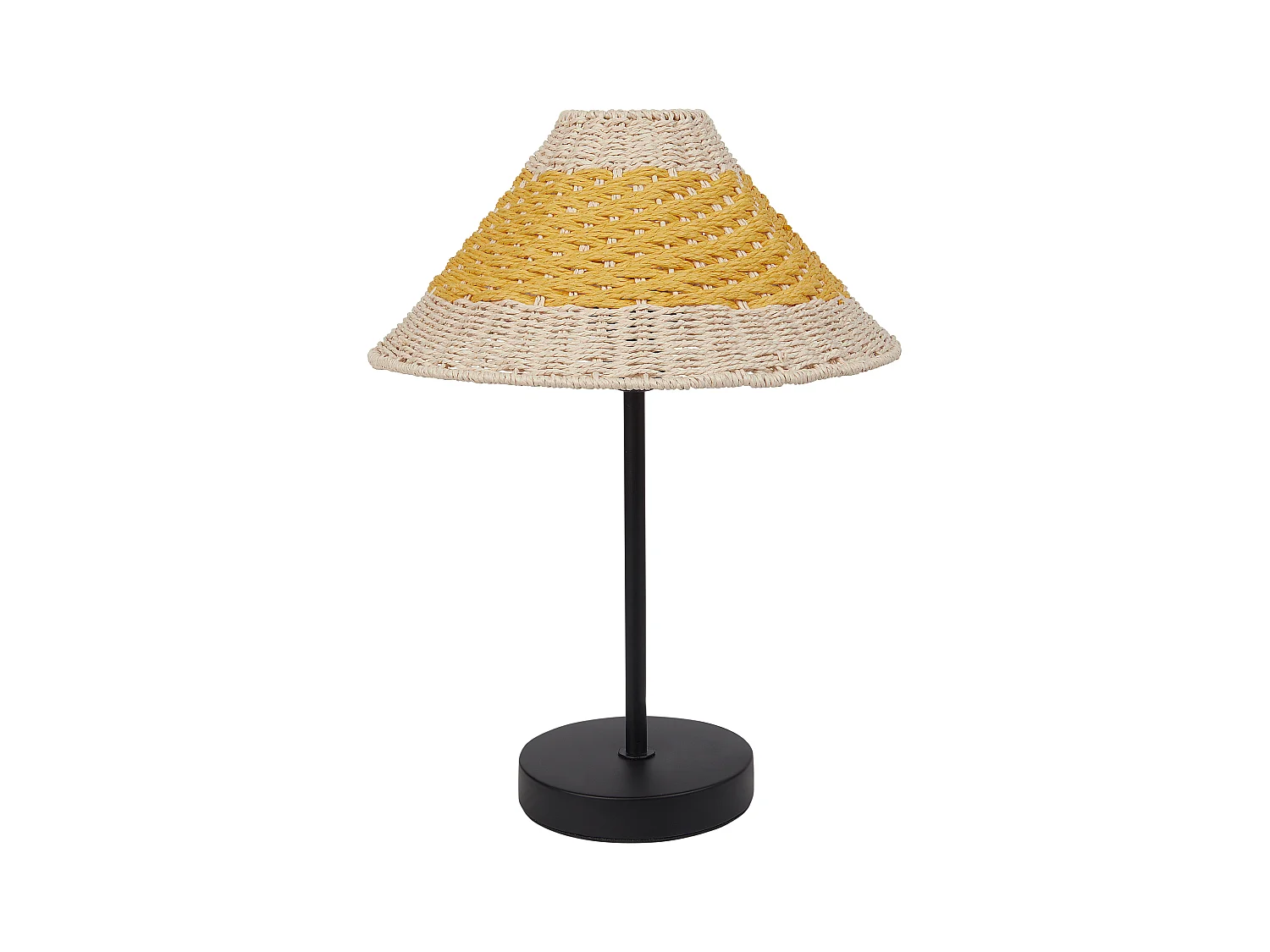 Lampe à poser MOMBA Corde en papier Jaune