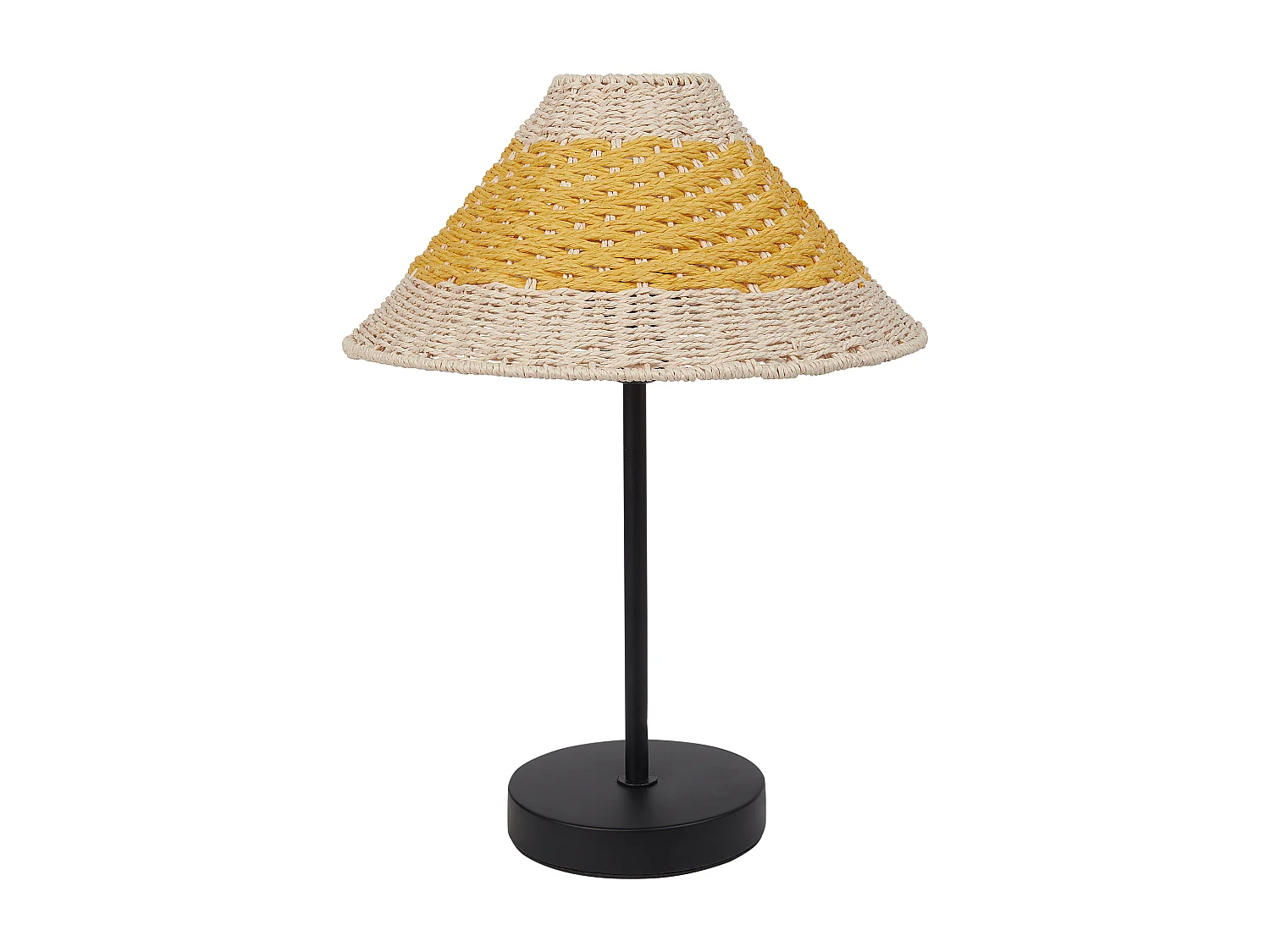 Lampe à poser MOMBA Corde en papier Jaune