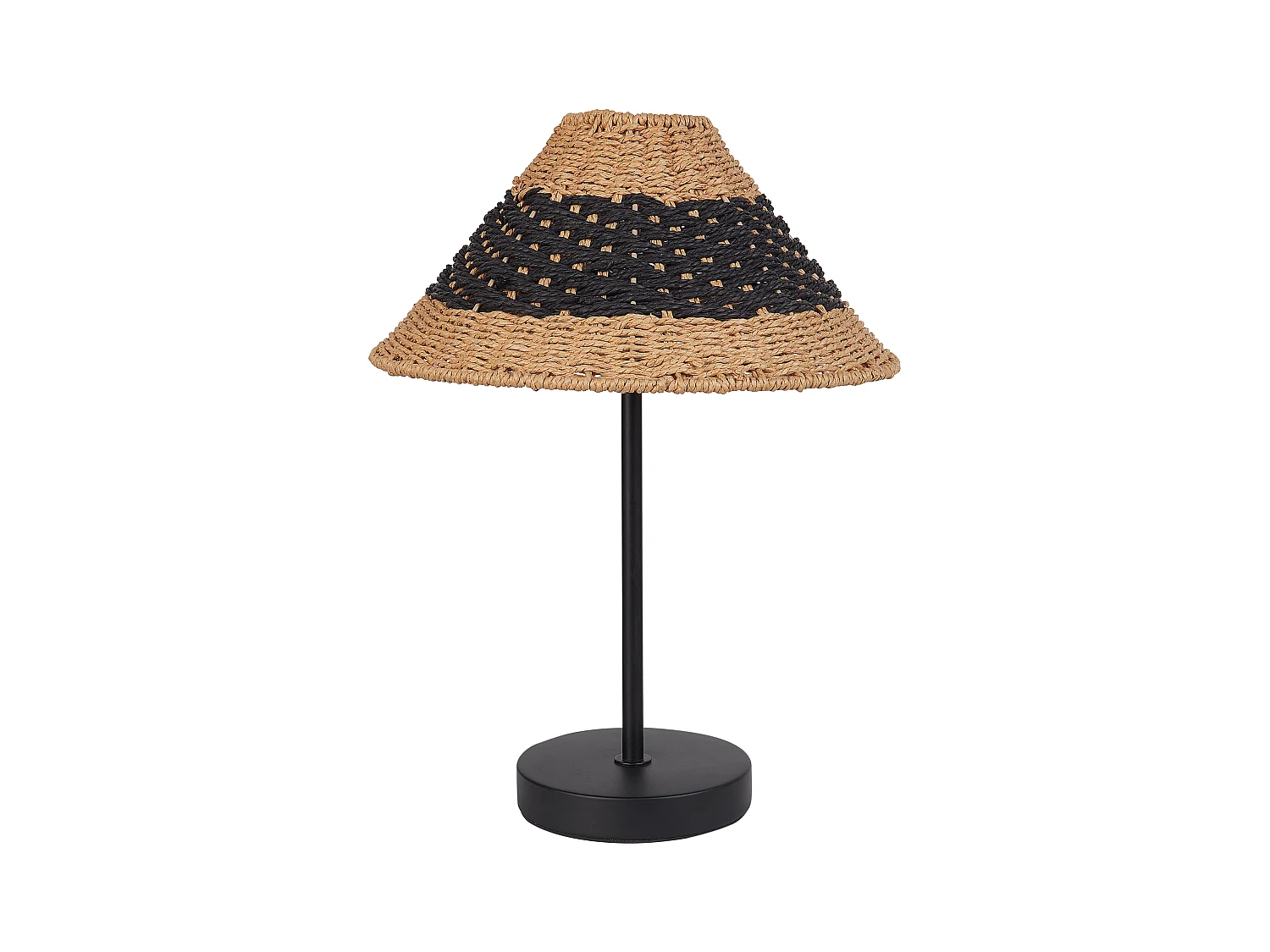 Lampe à poser MOMBA Corde en papier Noir