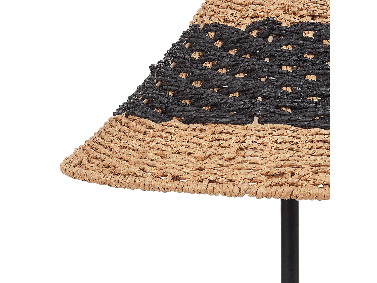 Candeeiro de mesa MOMBA Corda de papel Preto