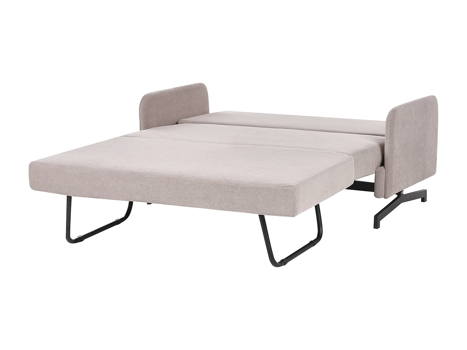 Canapé-lit 2 places BELFAST Tissu Taupe