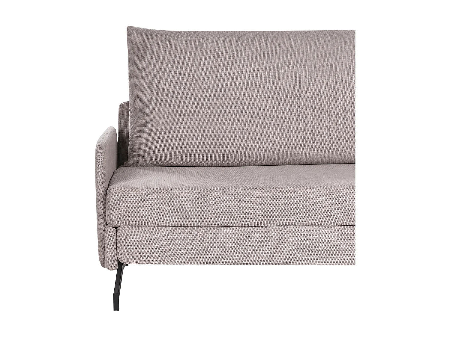 Canapé-lit 2 places BELFAST Tissu Taupe