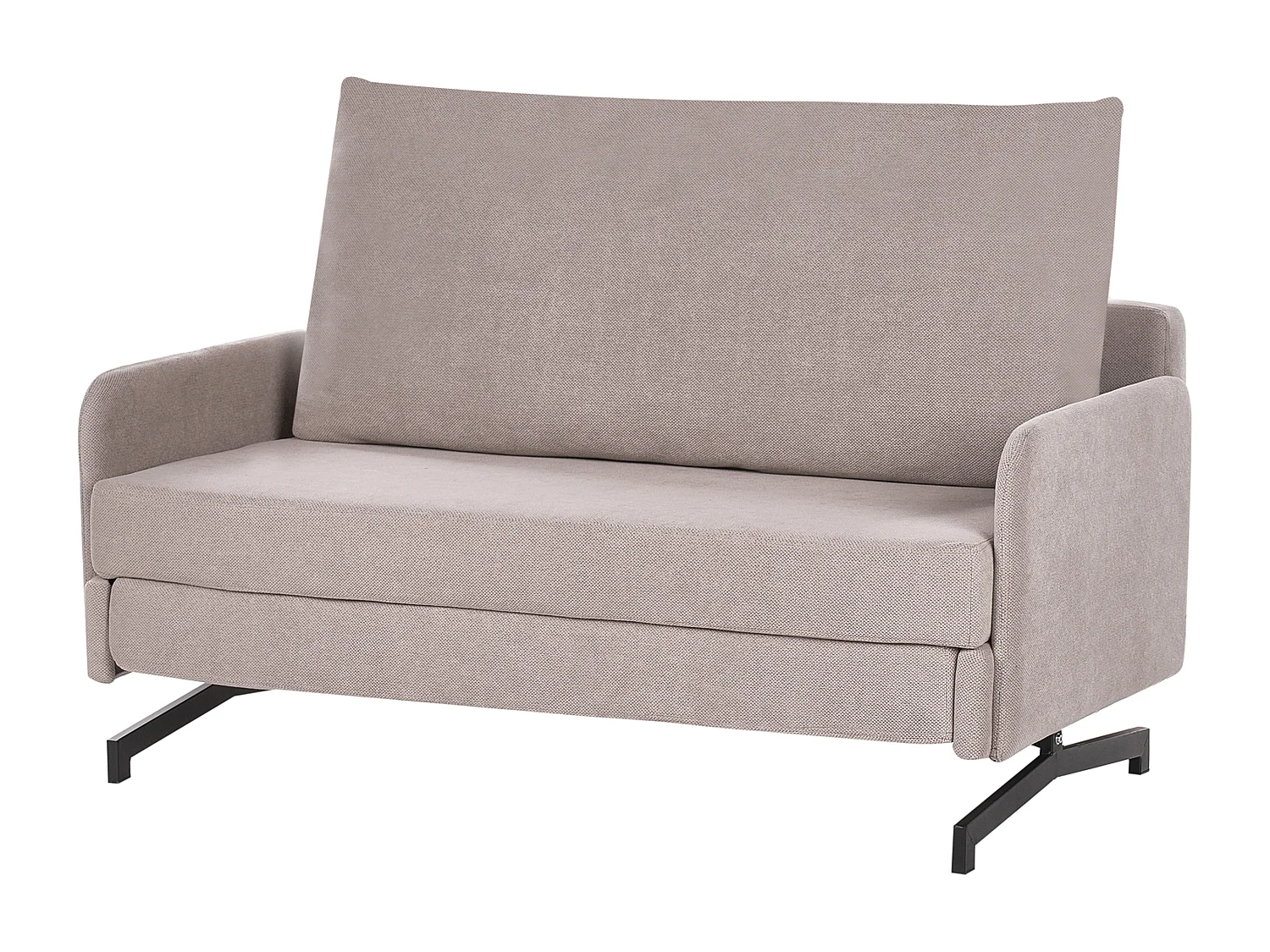 Canapé-lit 2 places BELFAST Tissu Taupe