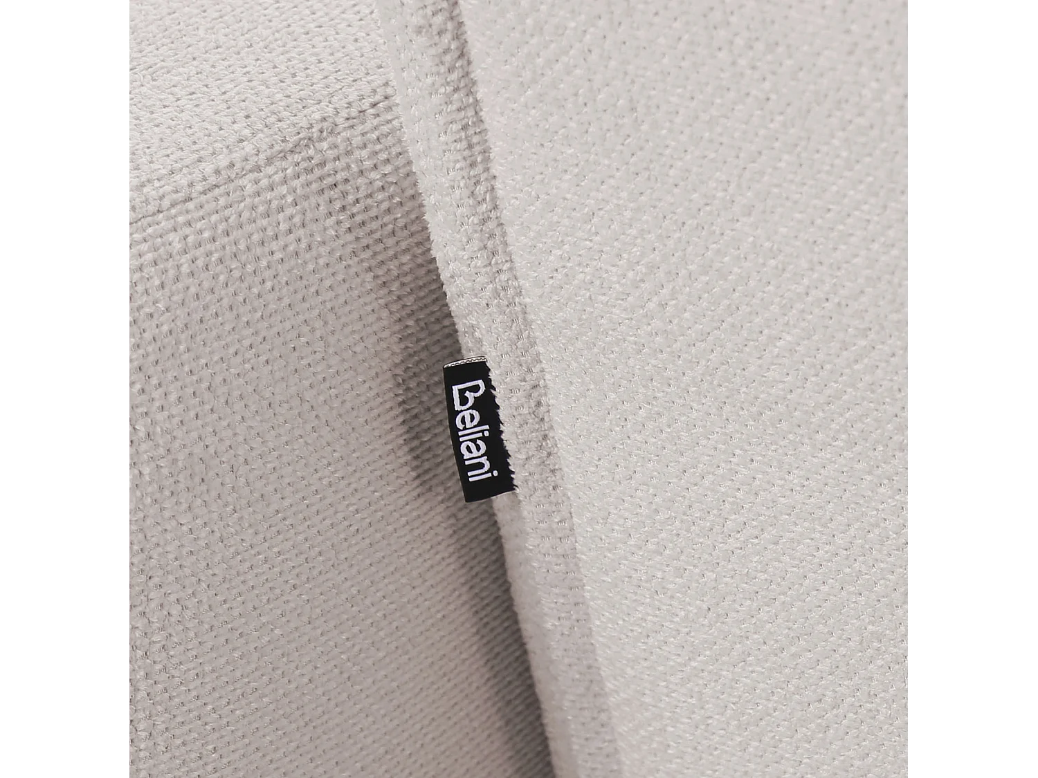 Ecksofa Stoff creme weiß gesteppt 4-Sitzer linksseitig mit Schlaffunktion Alnes