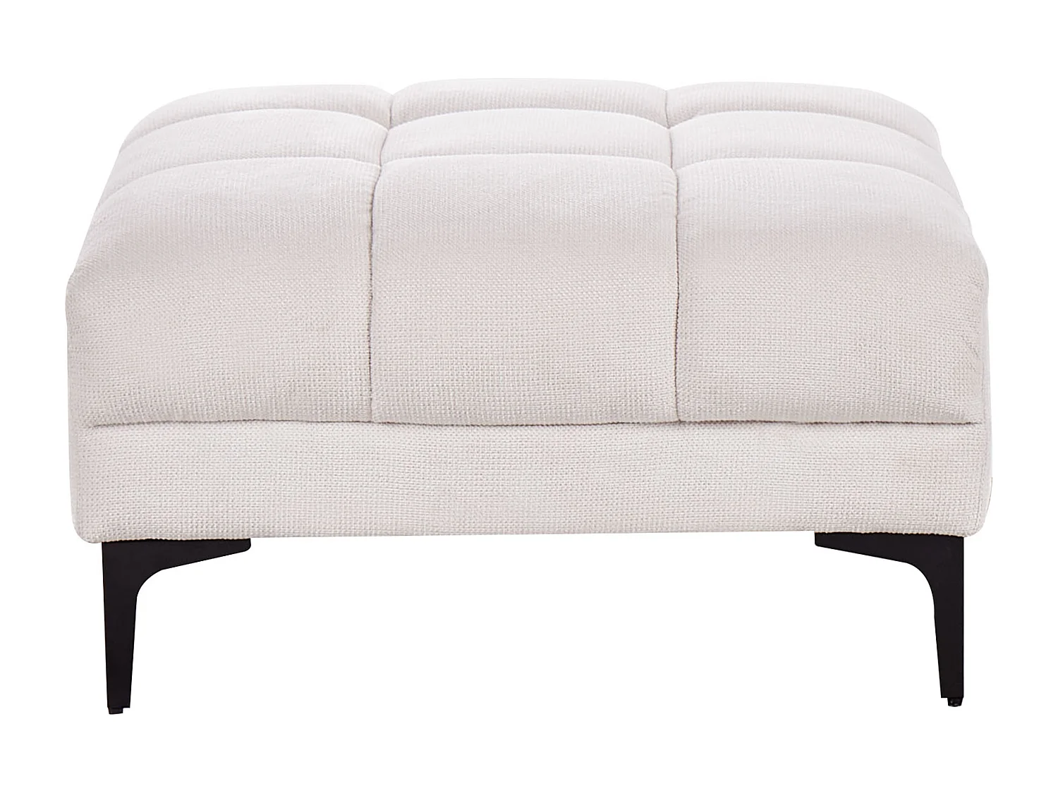 Sofá-cama de canto modular ALNES Tecido Branco creme 4 lugares à direita