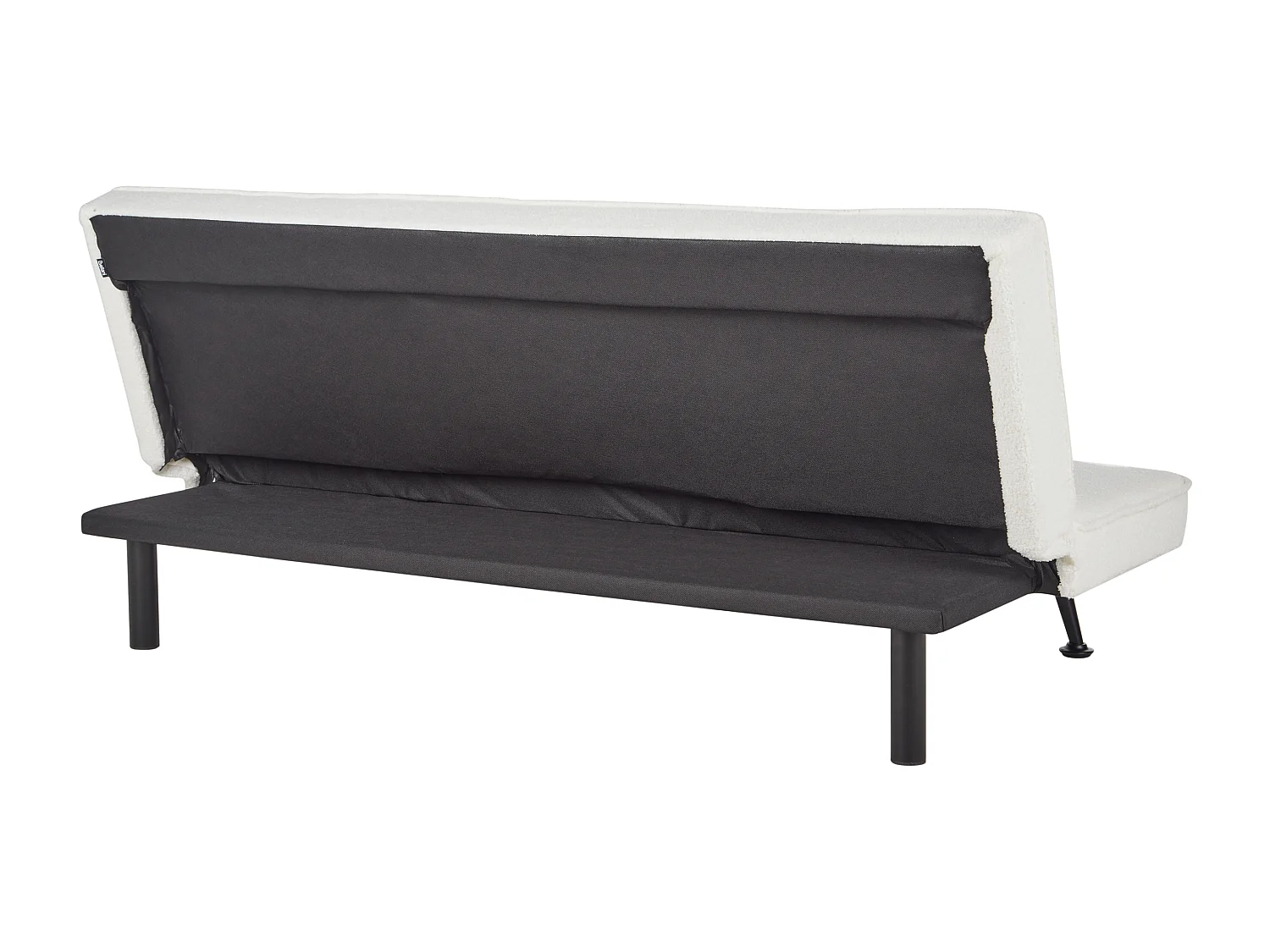 Slaapbank HASLE Bouclé Wit 3-zitter