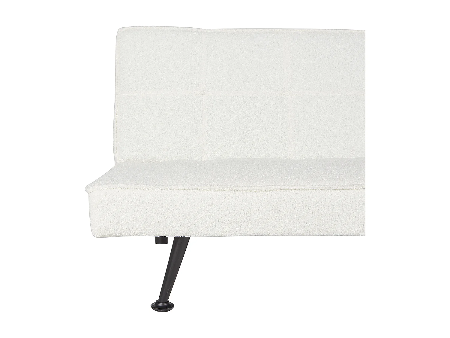 Slaapbank HASLE Bouclé Wit 3-zitter