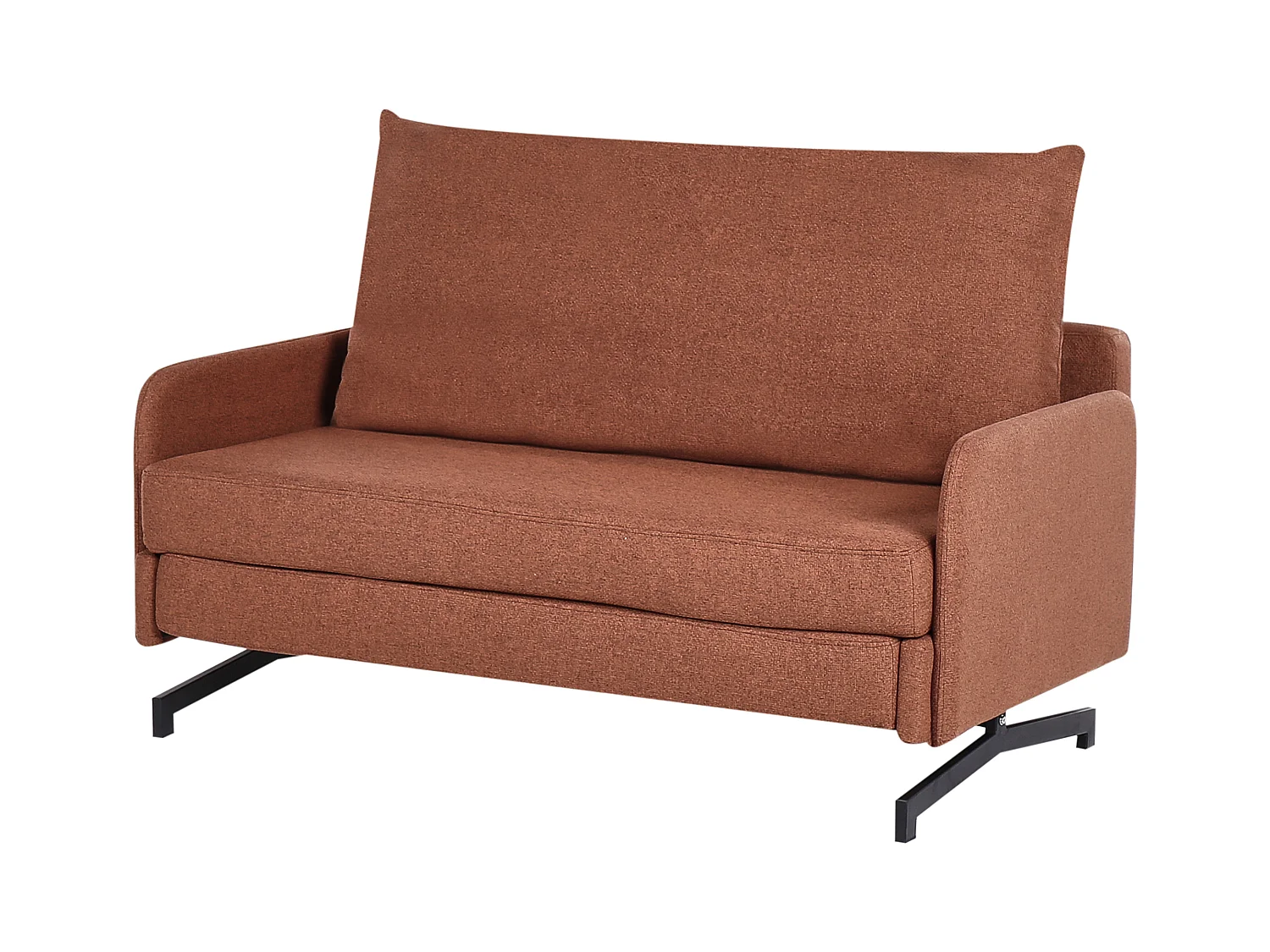 Divano letto BELFAST Tessuto Rosso 2 posti