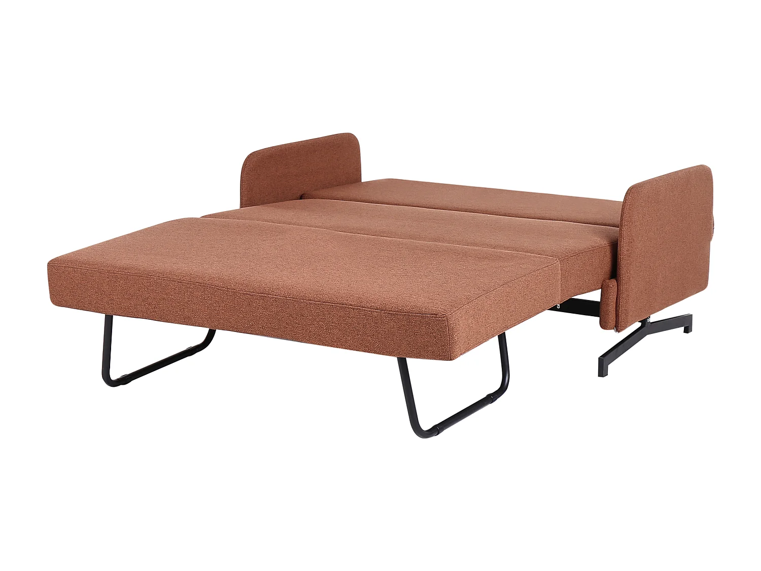 Divano letto BELFAST Tessuto Rosso 2 posti