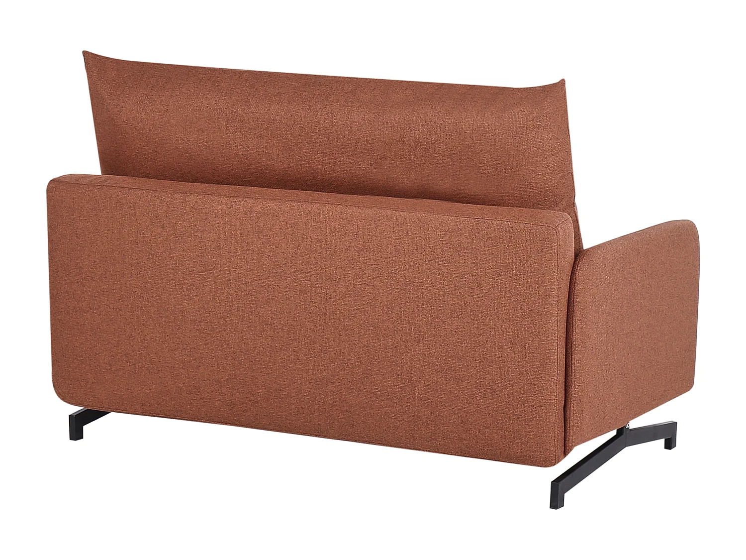 Divano letto BELFAST Tessuto Rosso 2 posti