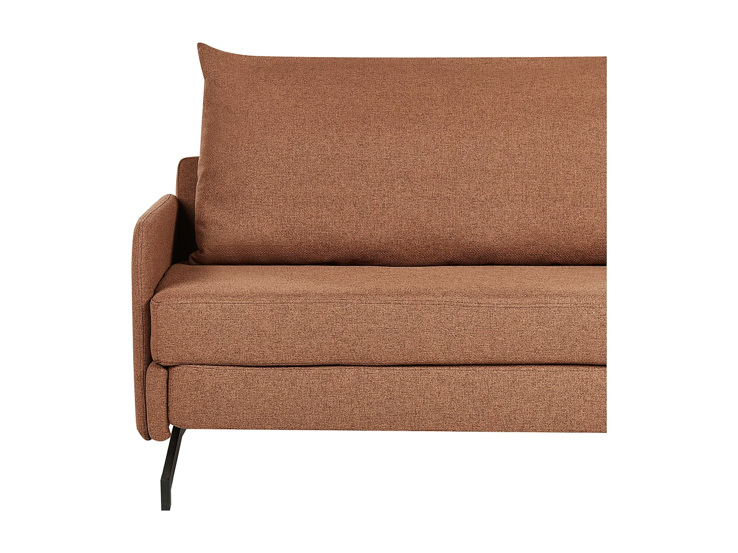 Divano letto BELFAST Tessuto Rosso 2 posti