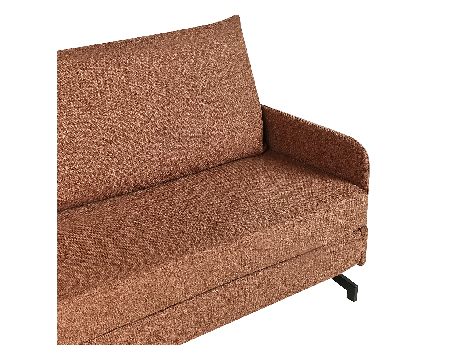 Divano letto BELFAST Tessuto Rosso 2 posti