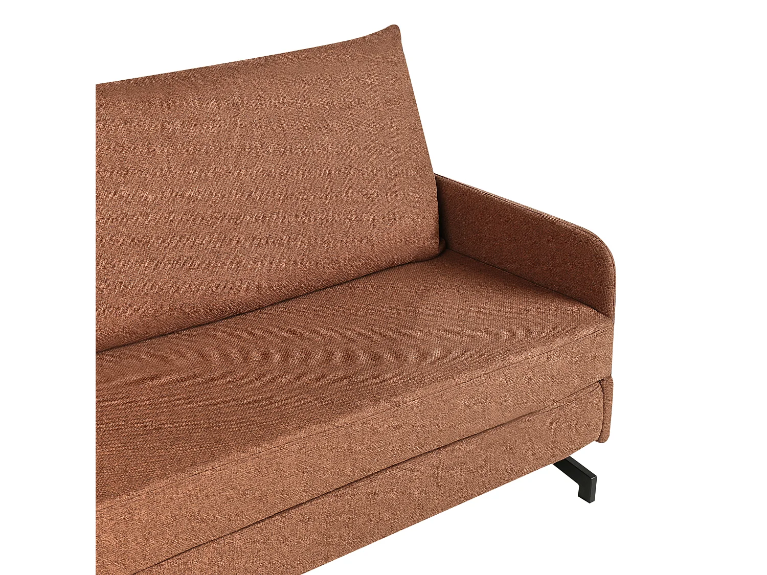 Canapé-lit 2 places BELFAST Tissu Marron doré