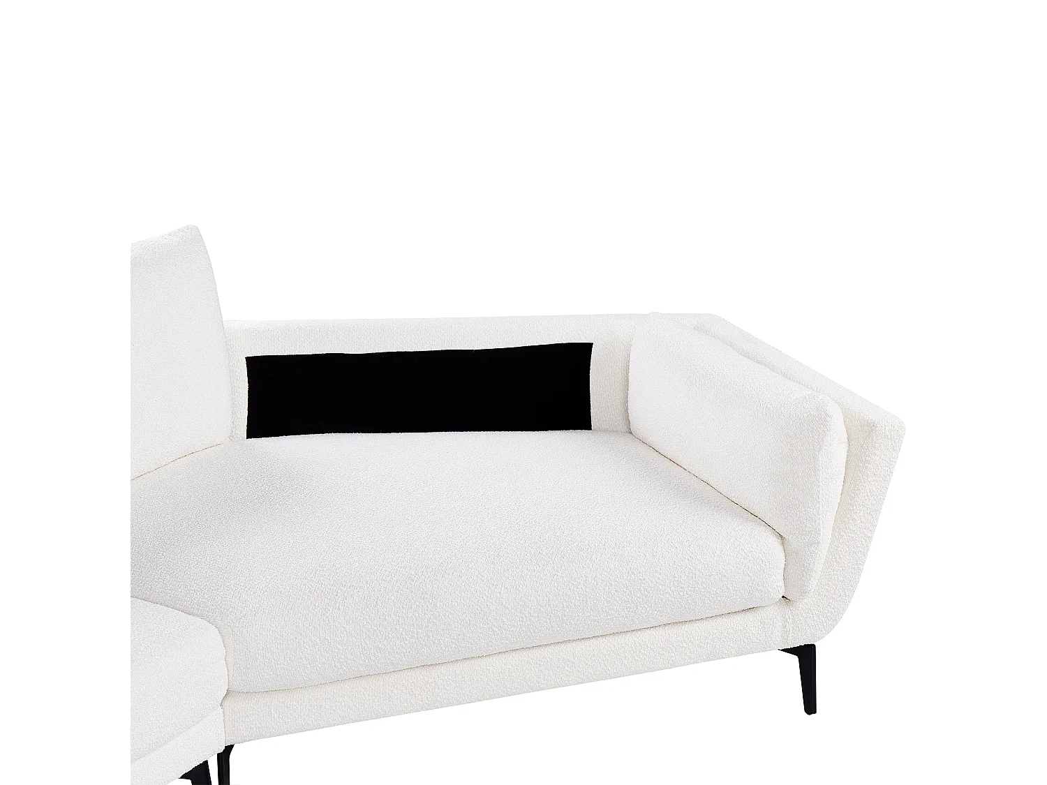 Divano KANSSELI Bouclé Bianco 3 posti