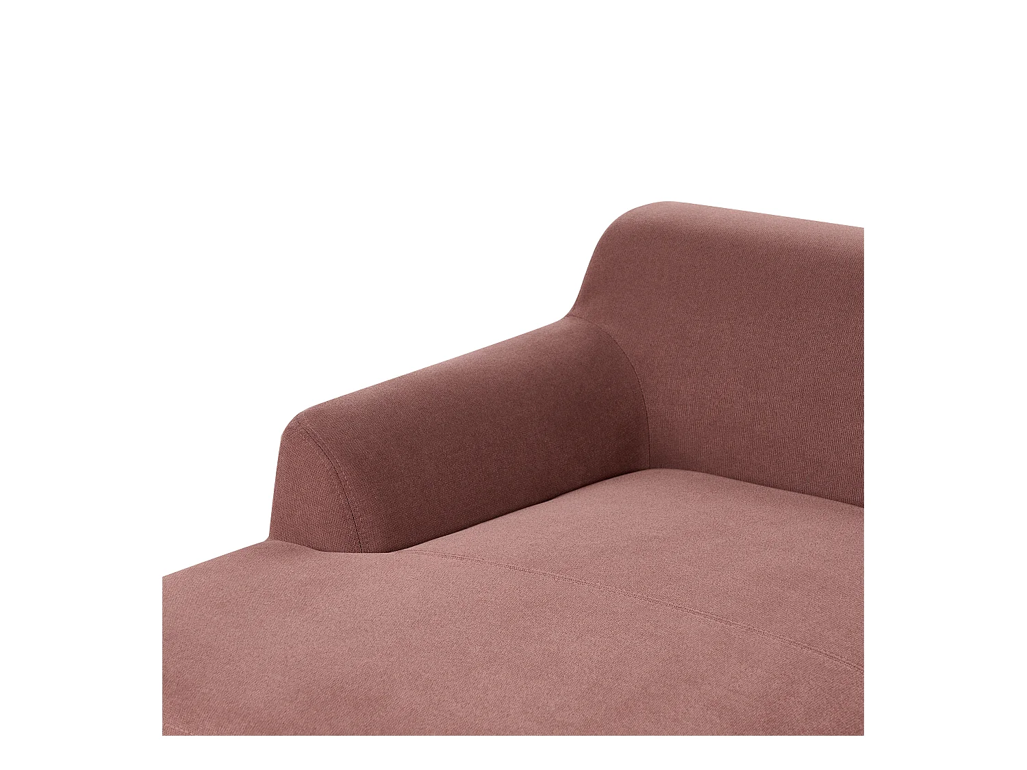 Canapé d'Angle à gauche Pieds en Bois Meuble Coin de Salon en Tissu Polyester Rouge Bordeaux Sosjo