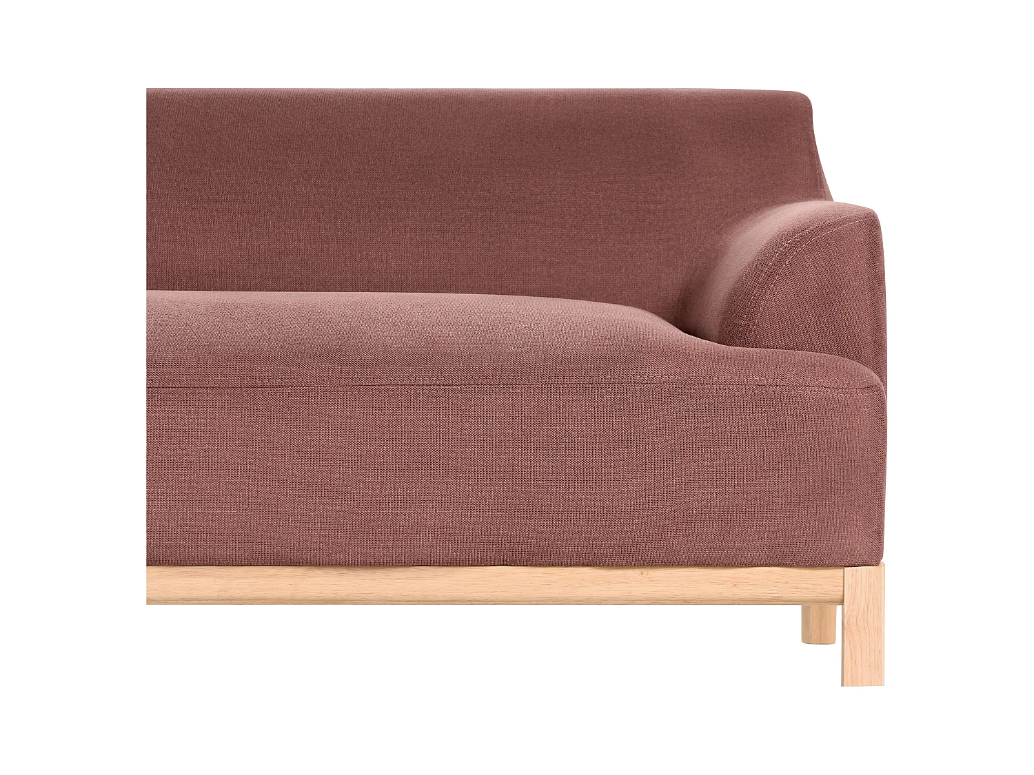 Canapé d'Angle à gauche Pieds en Bois Meuble Coin de Salon en Tissu Polyester Rouge Bordeaux Sosjo