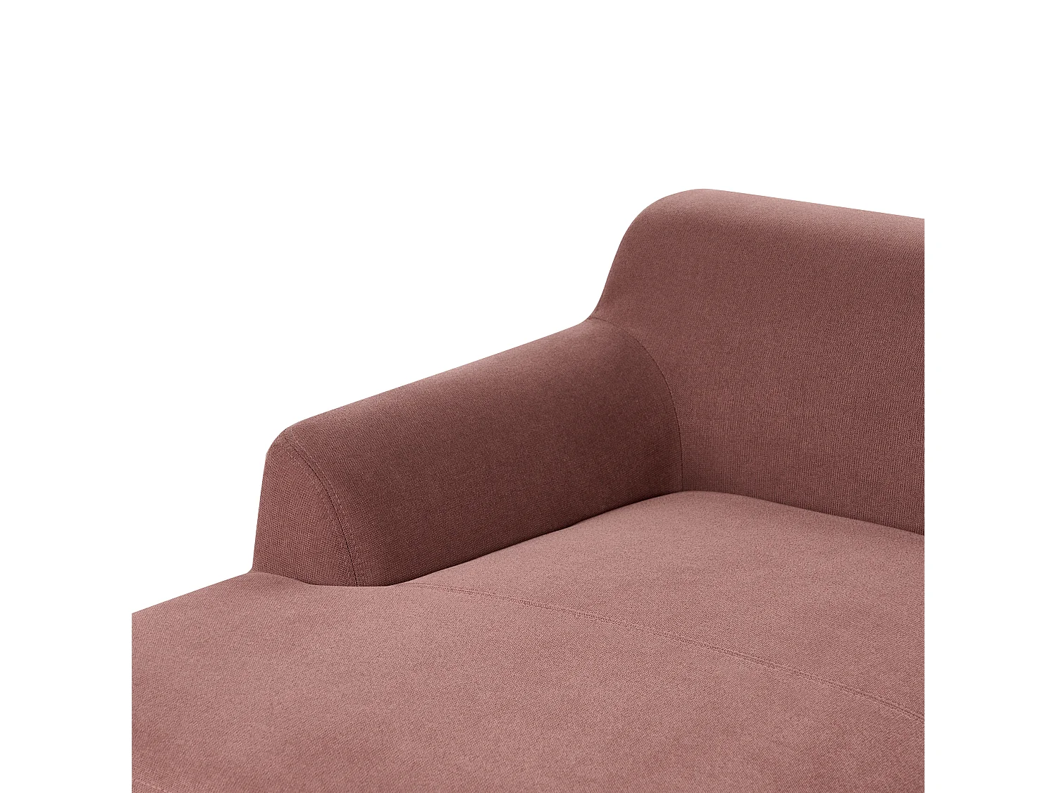 Canapé d'Angle à gauche Pieds en Bois Meuble Coin de Salon en Tissu Polyester Rouge Bordeaux Sosjo