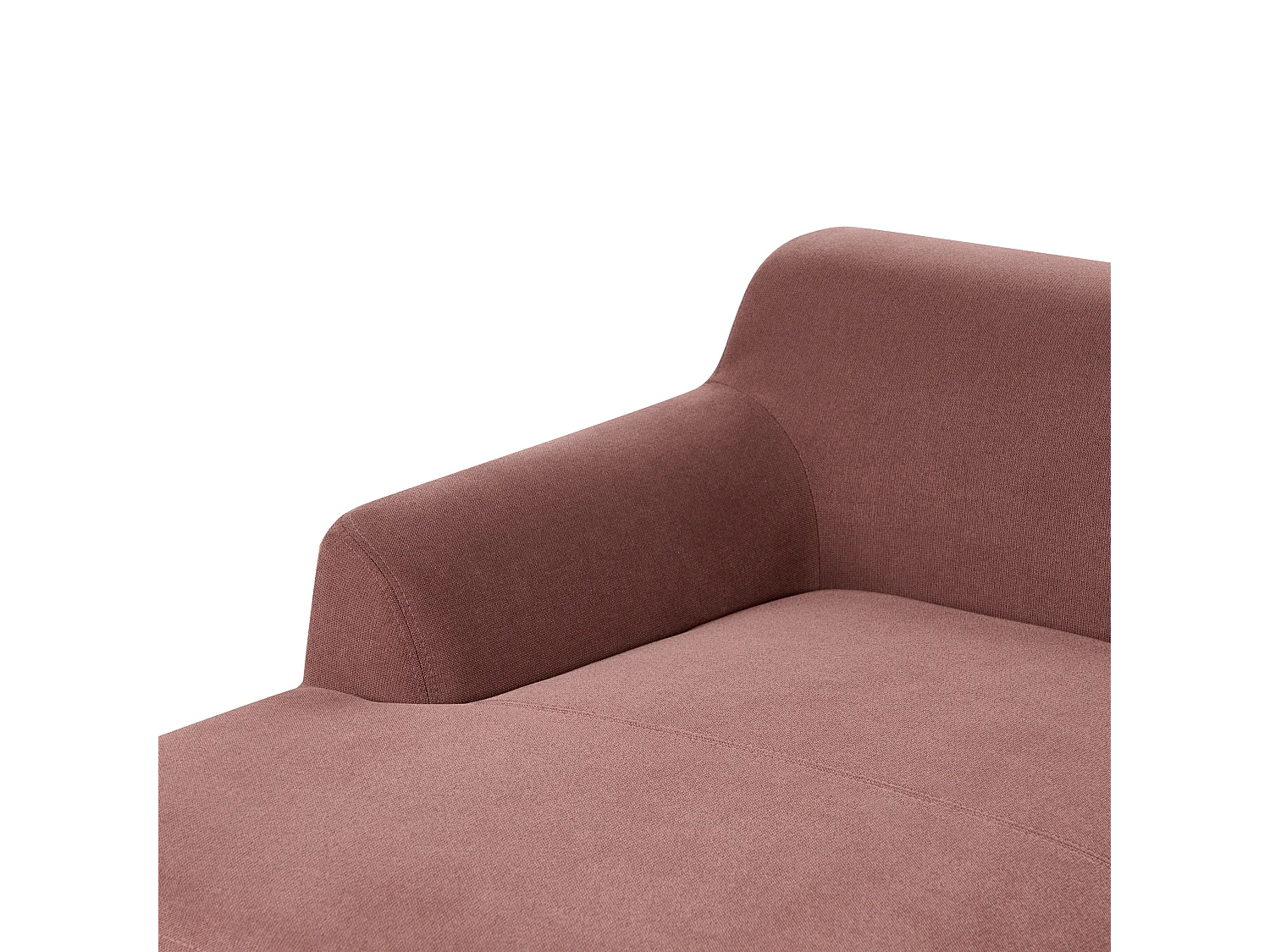 Canapé d'Angle à Droite Pieds en Bois Meuble Coin de Salon en Tissu Polyester Rouge Bordeaux Sosjo